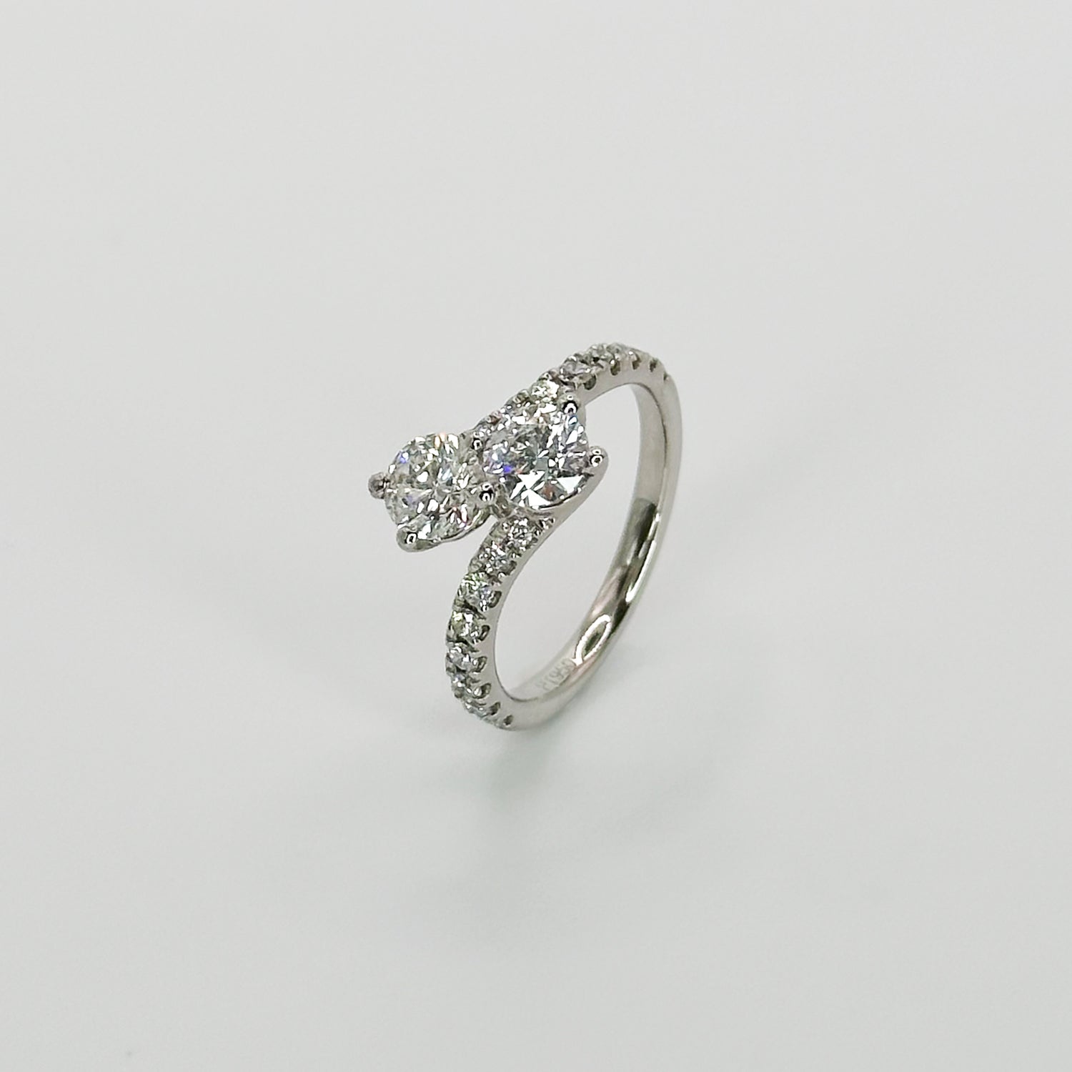 Two stone diamond ring