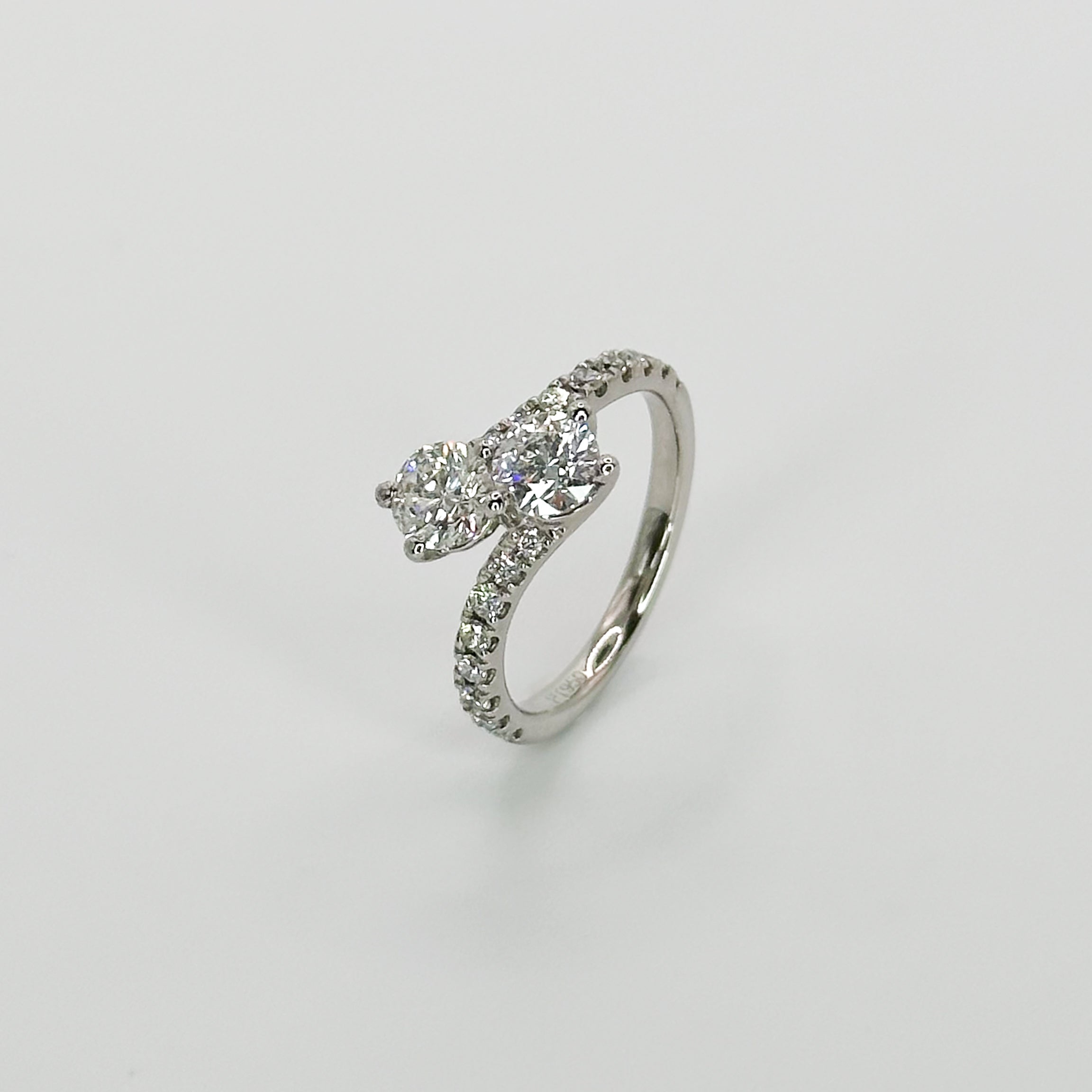 Two stone diamond ring