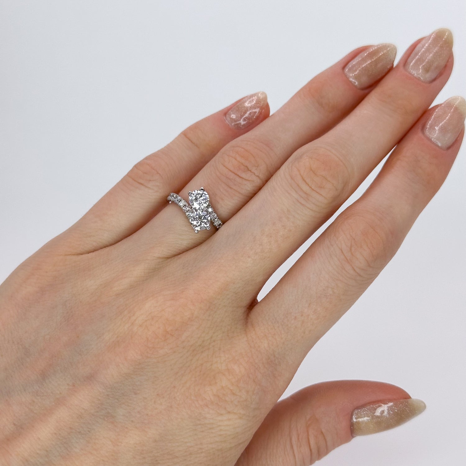 Two stone diamond ring
