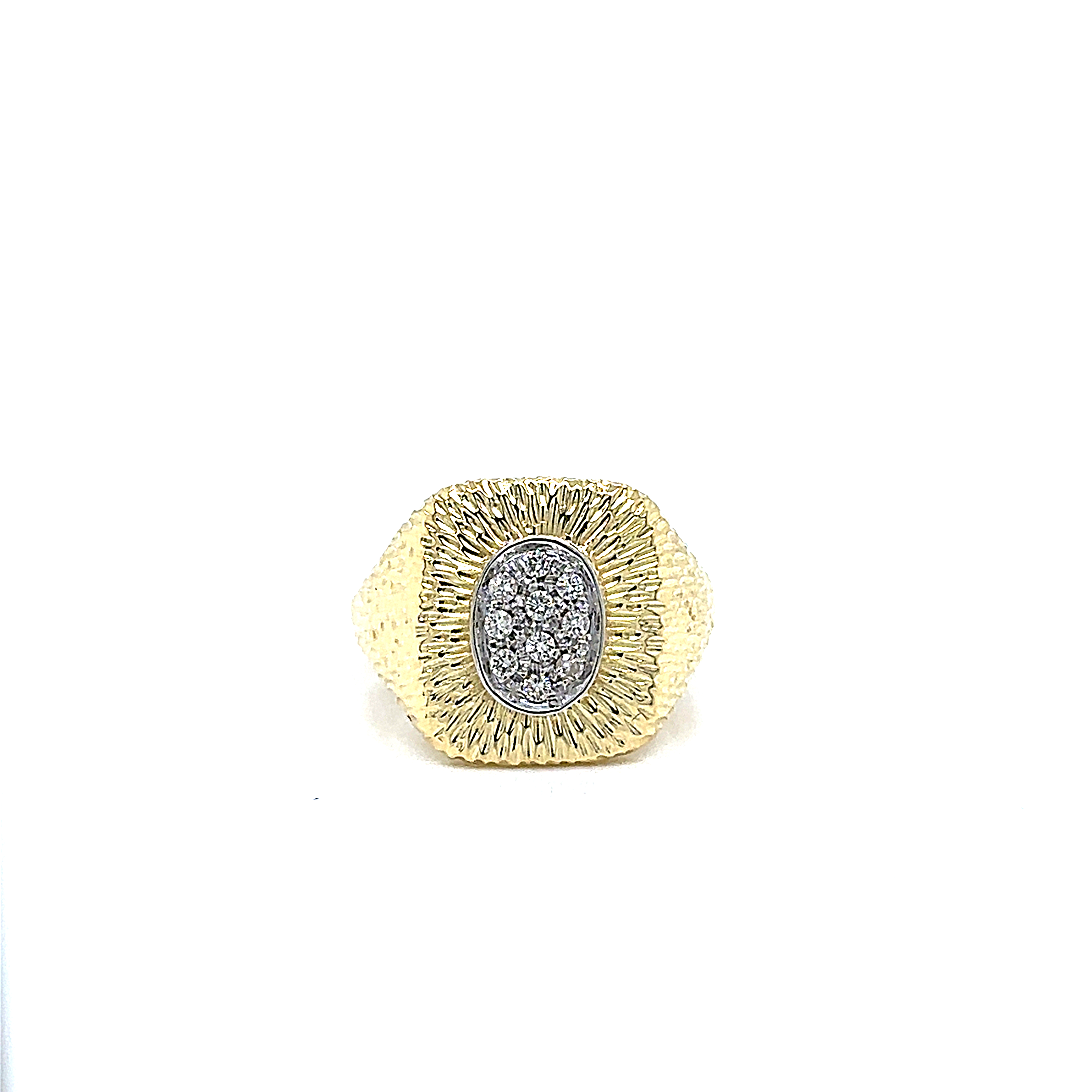 Vintage Diamond set signet ring