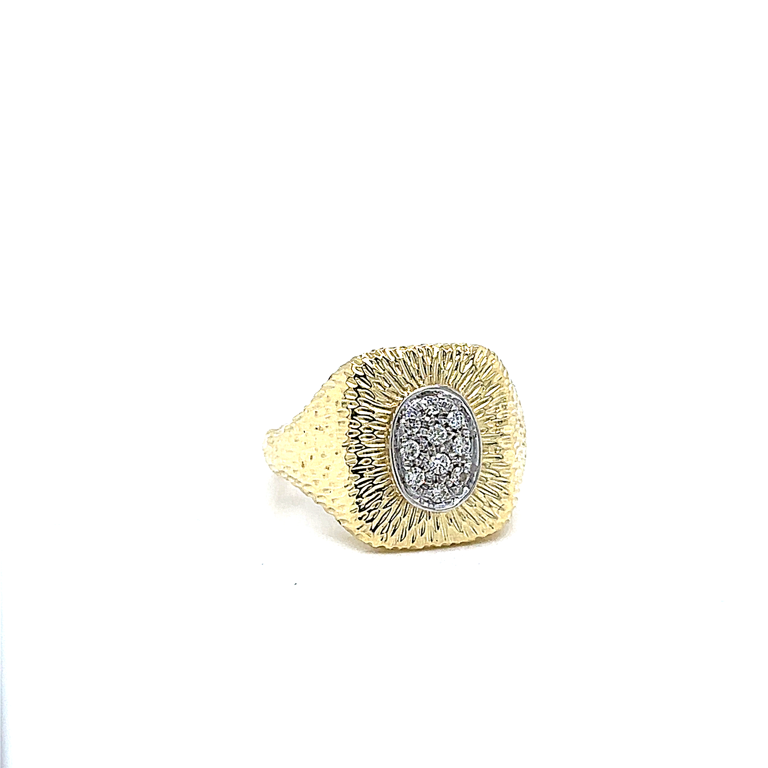 Vintage Diamond set signet ring