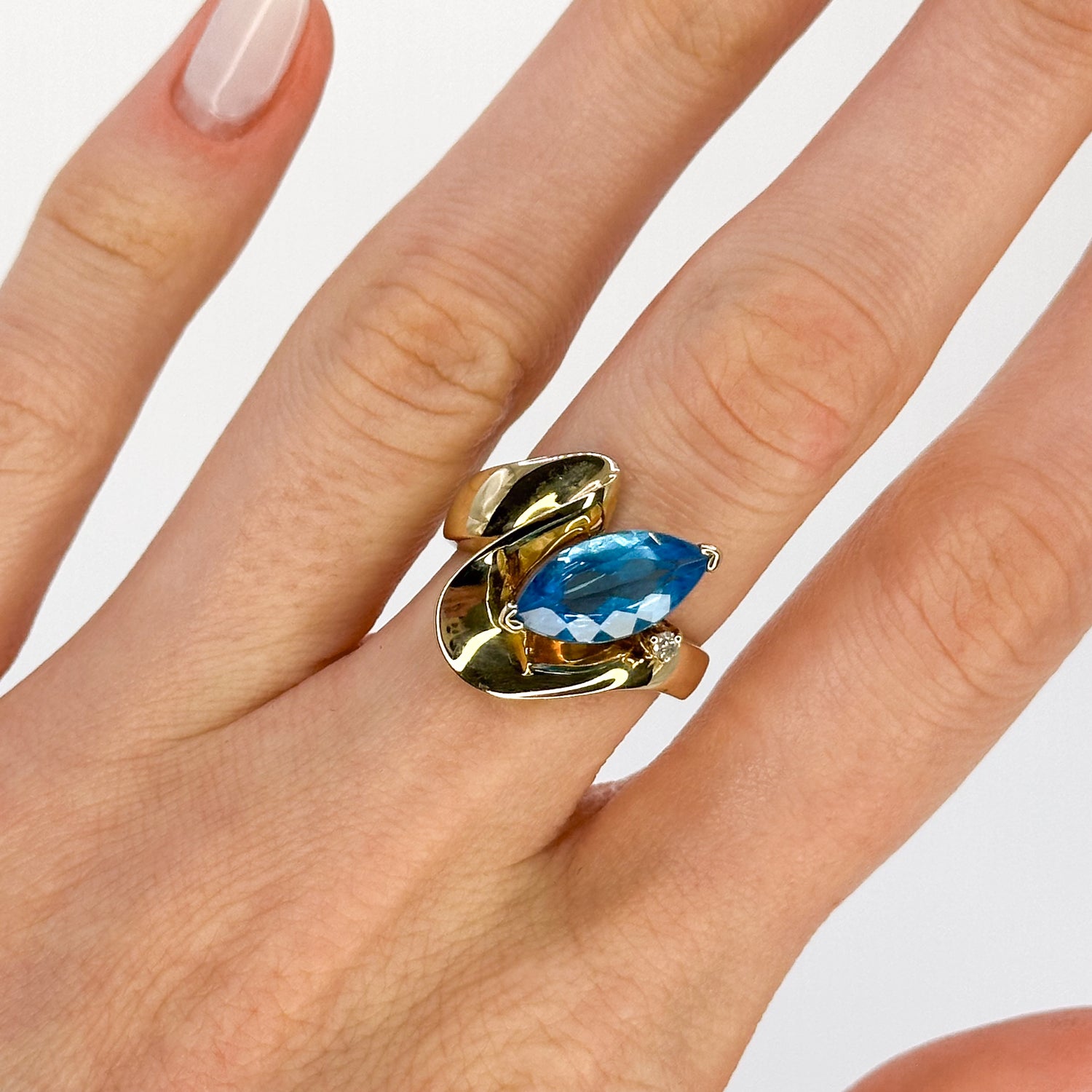 Marquise Cut Topaz Vintage Ring