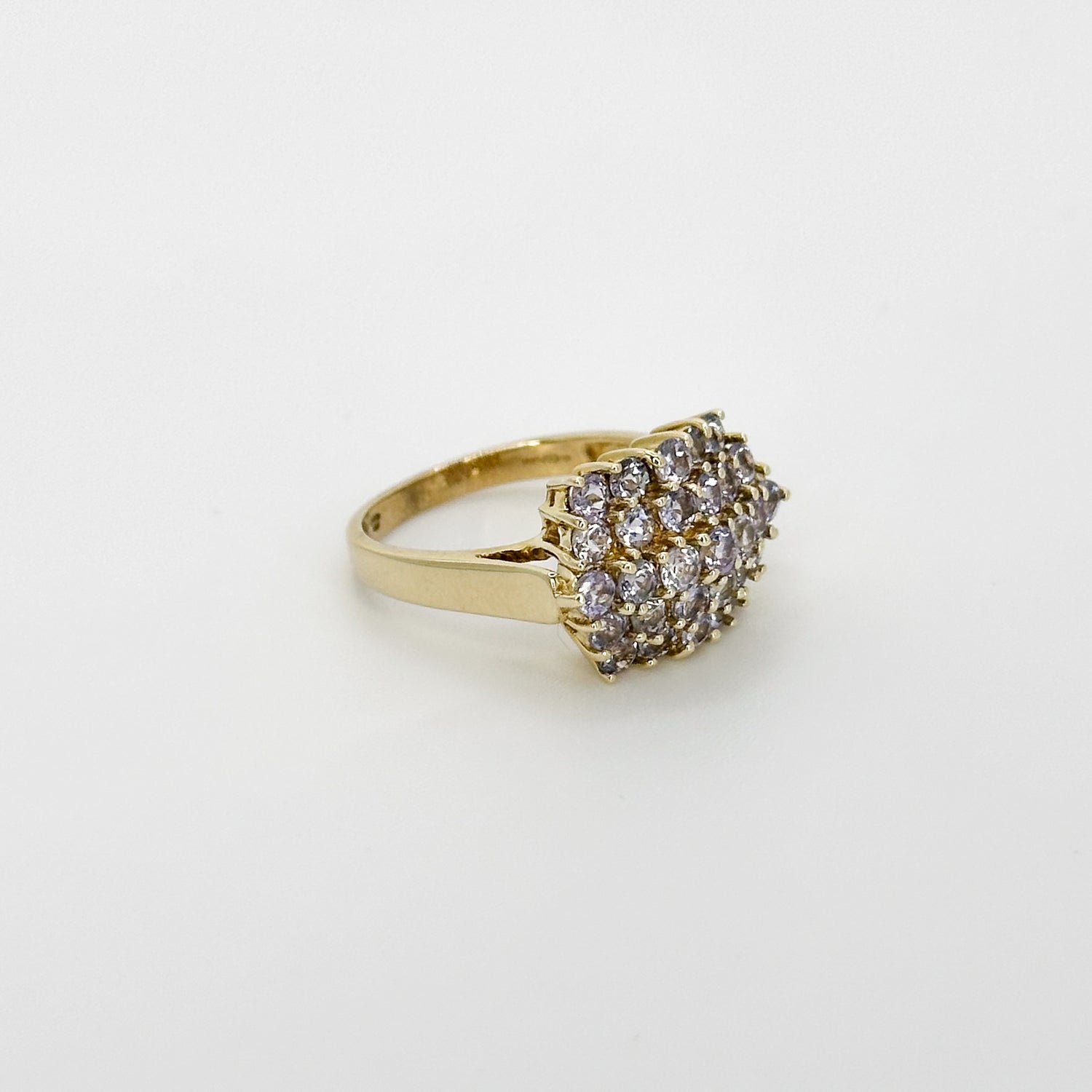 Tanzanite Cluster Ring