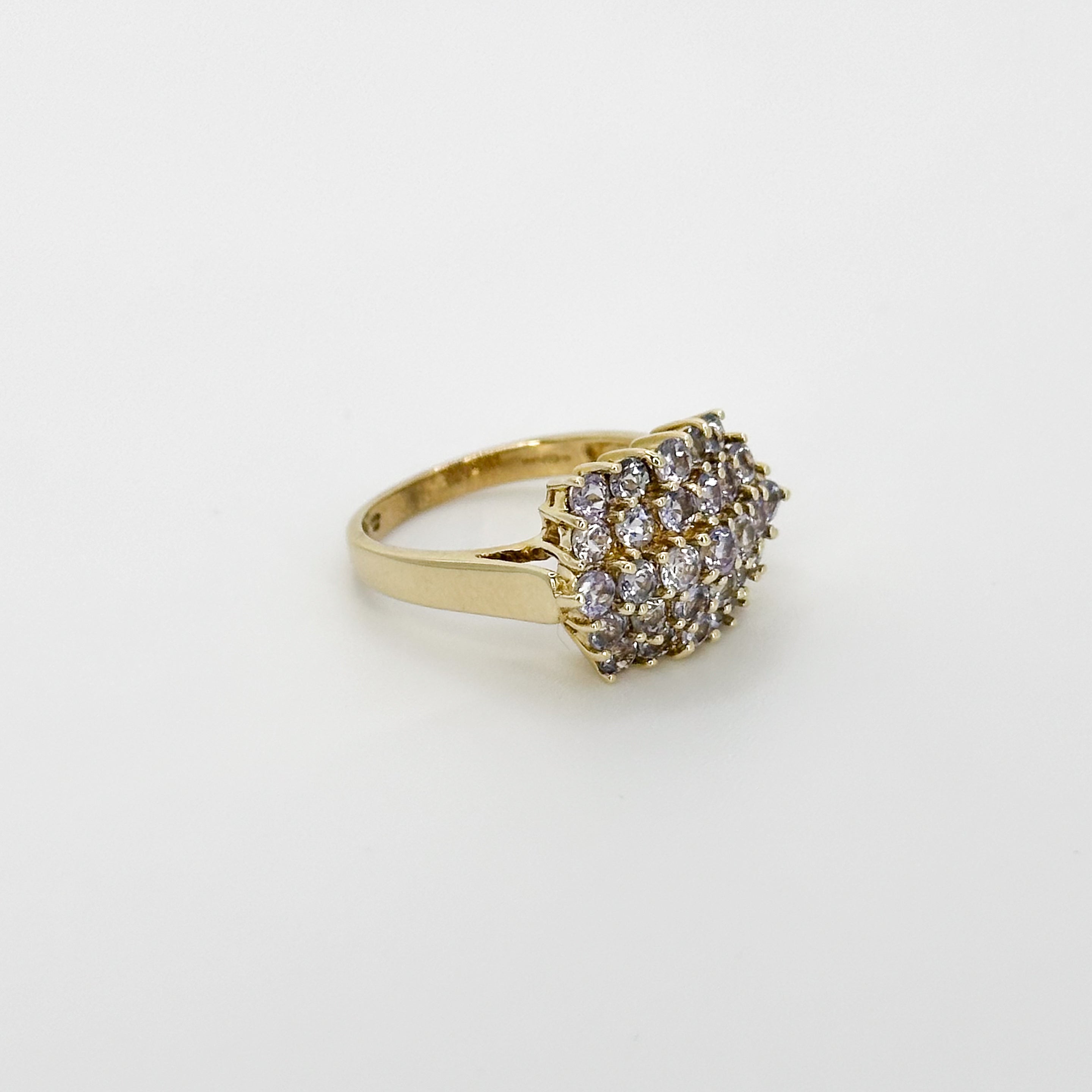 Tanzanite Cluster Ring