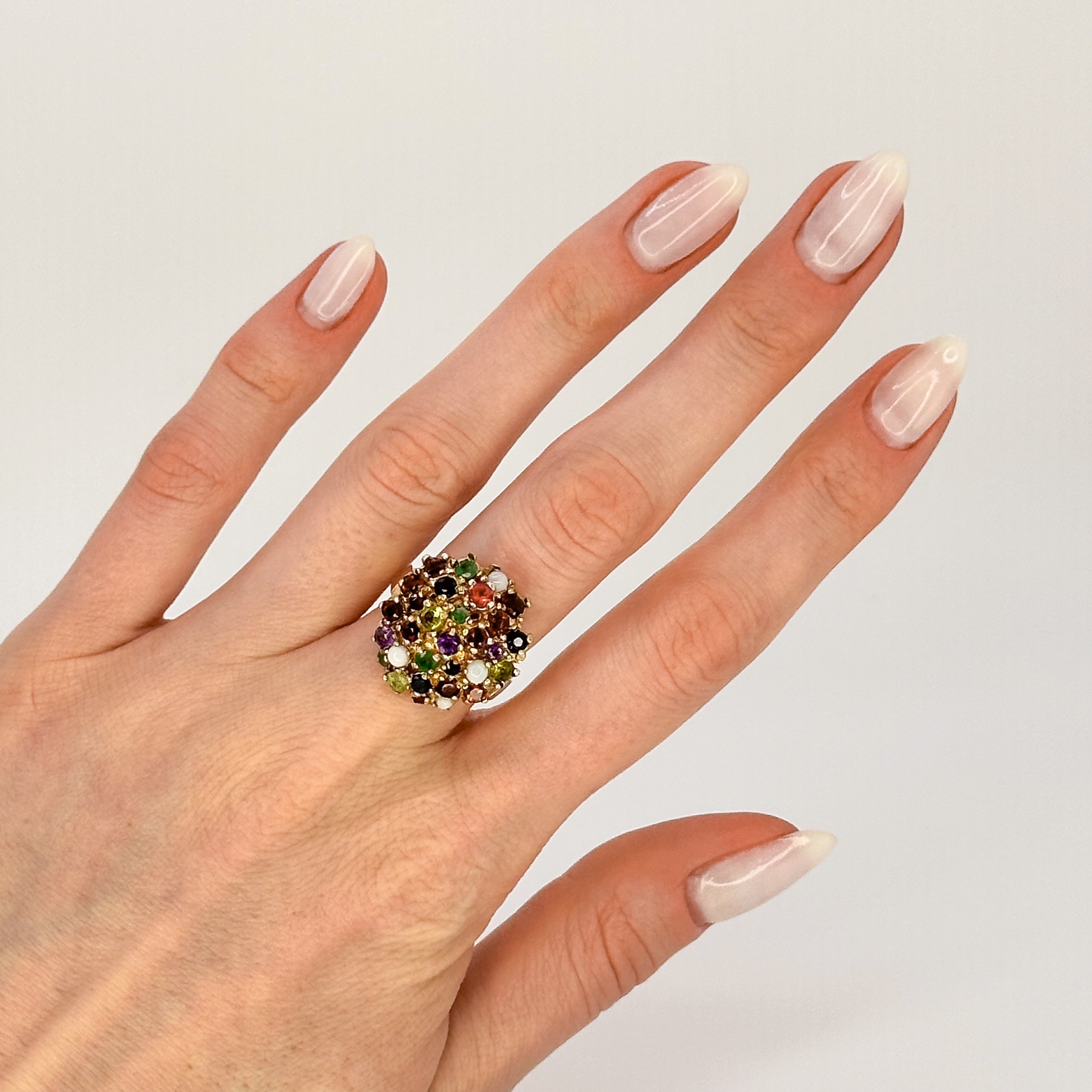 Multi-gemstone Cocktail Ring