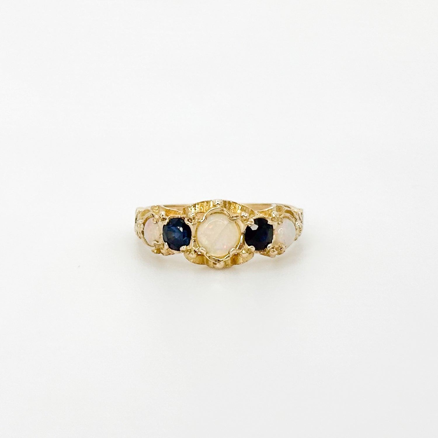 Opal and Sapphire Vintage Ring