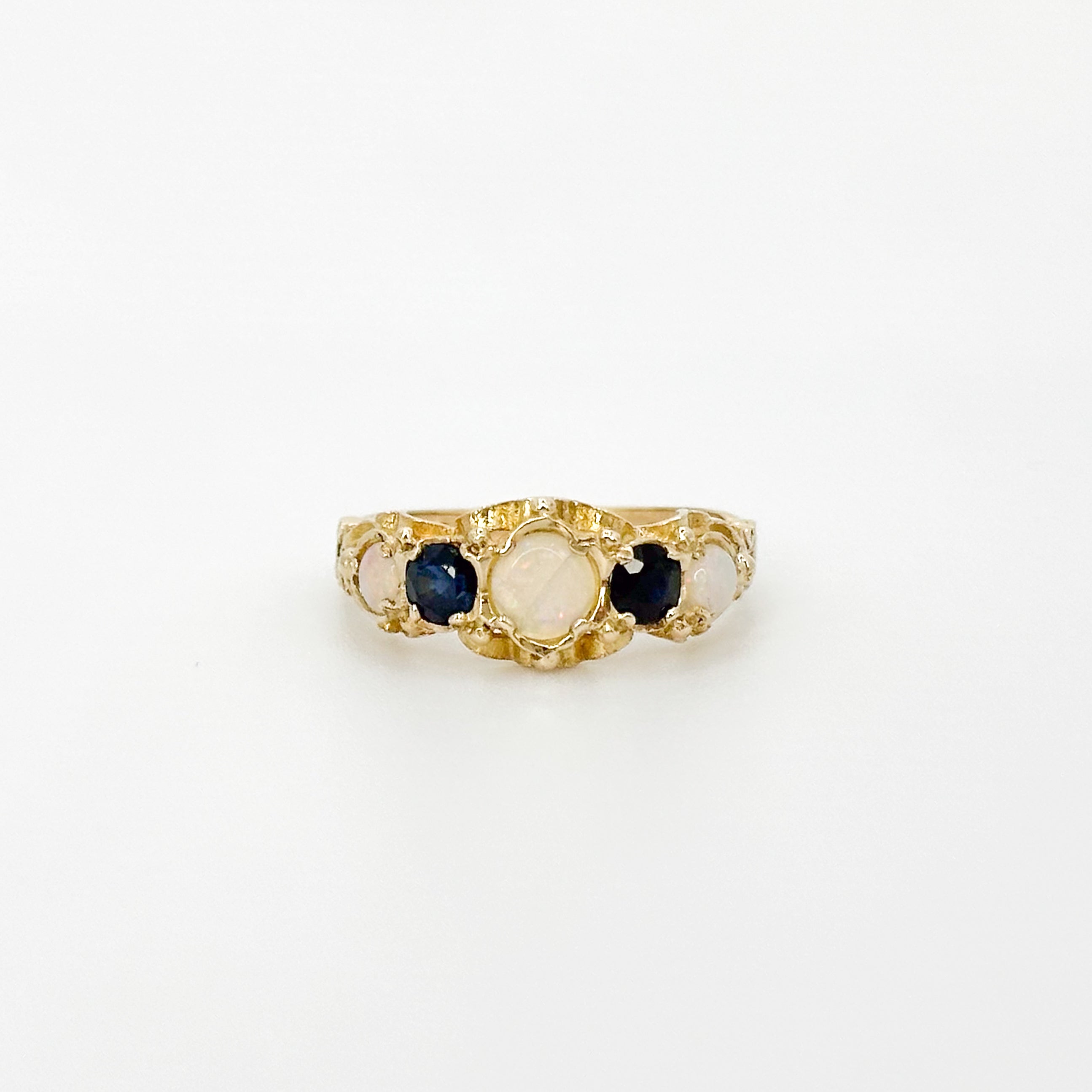 Opal and Sapphire Vintage Ring