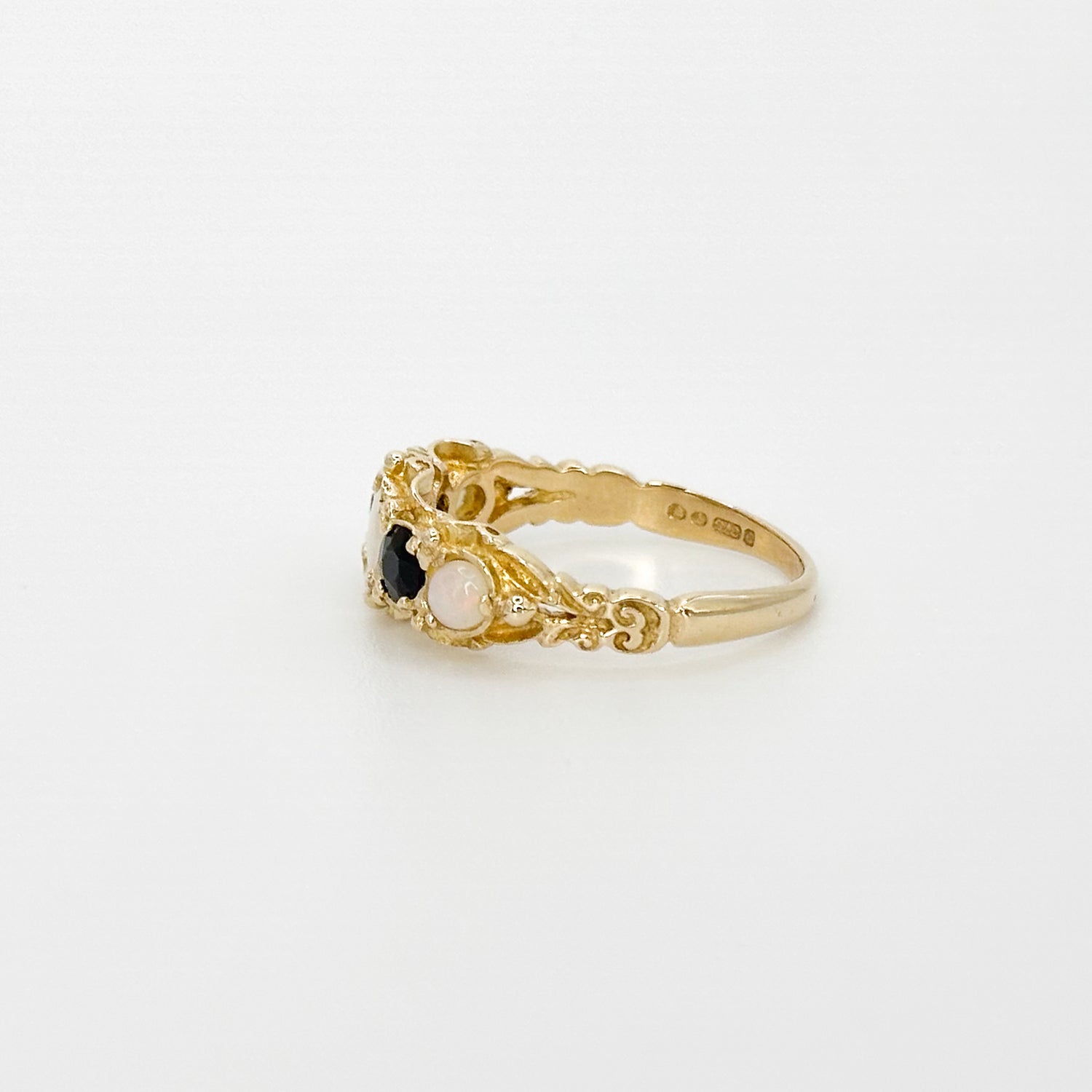 Opal and Sapphire Vintage Ring