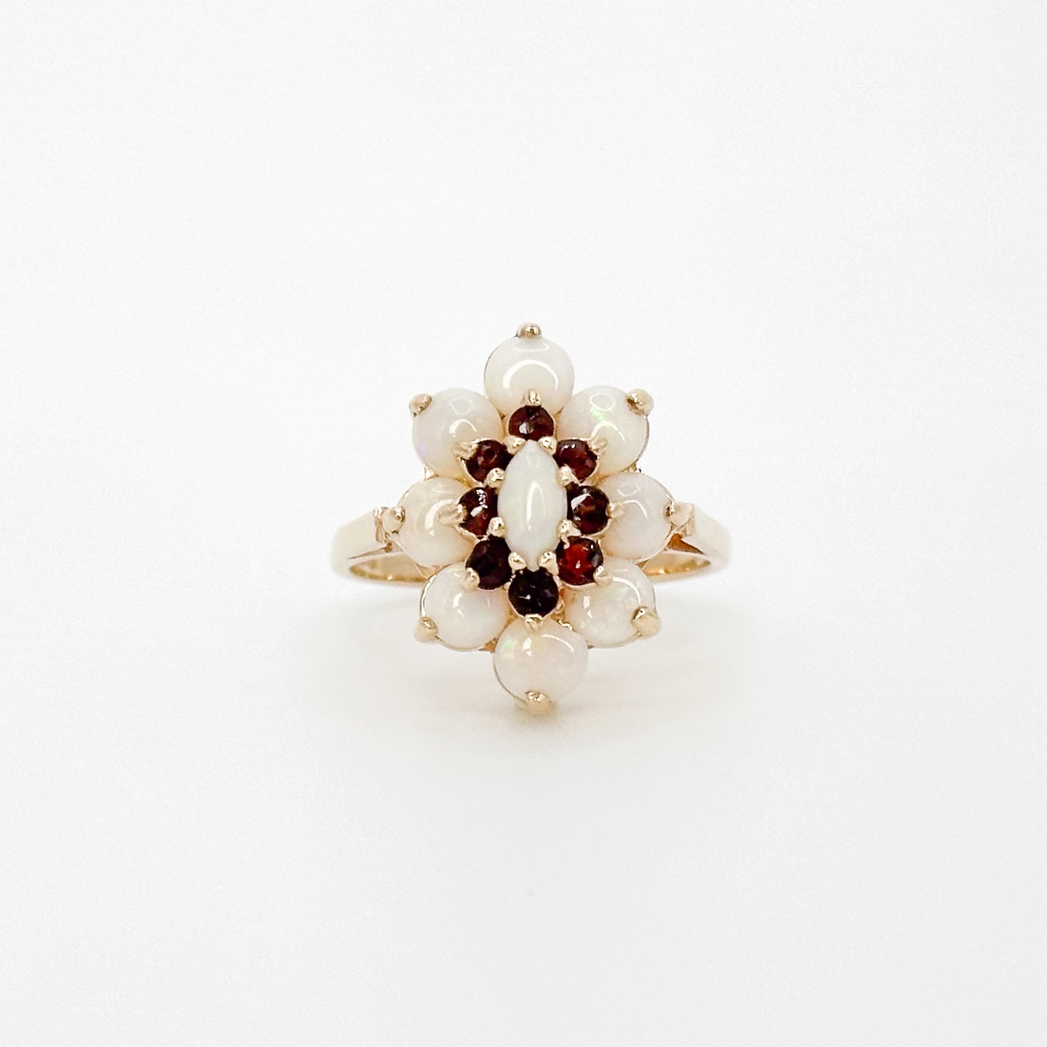 Opal and Garnet Vintage Ring