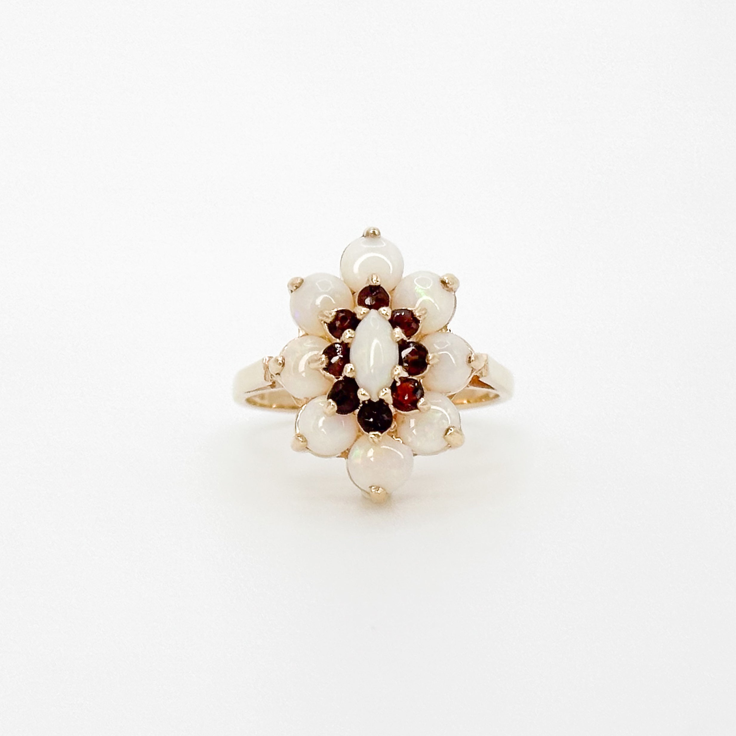 Opal and Garnet Vintage Ring
