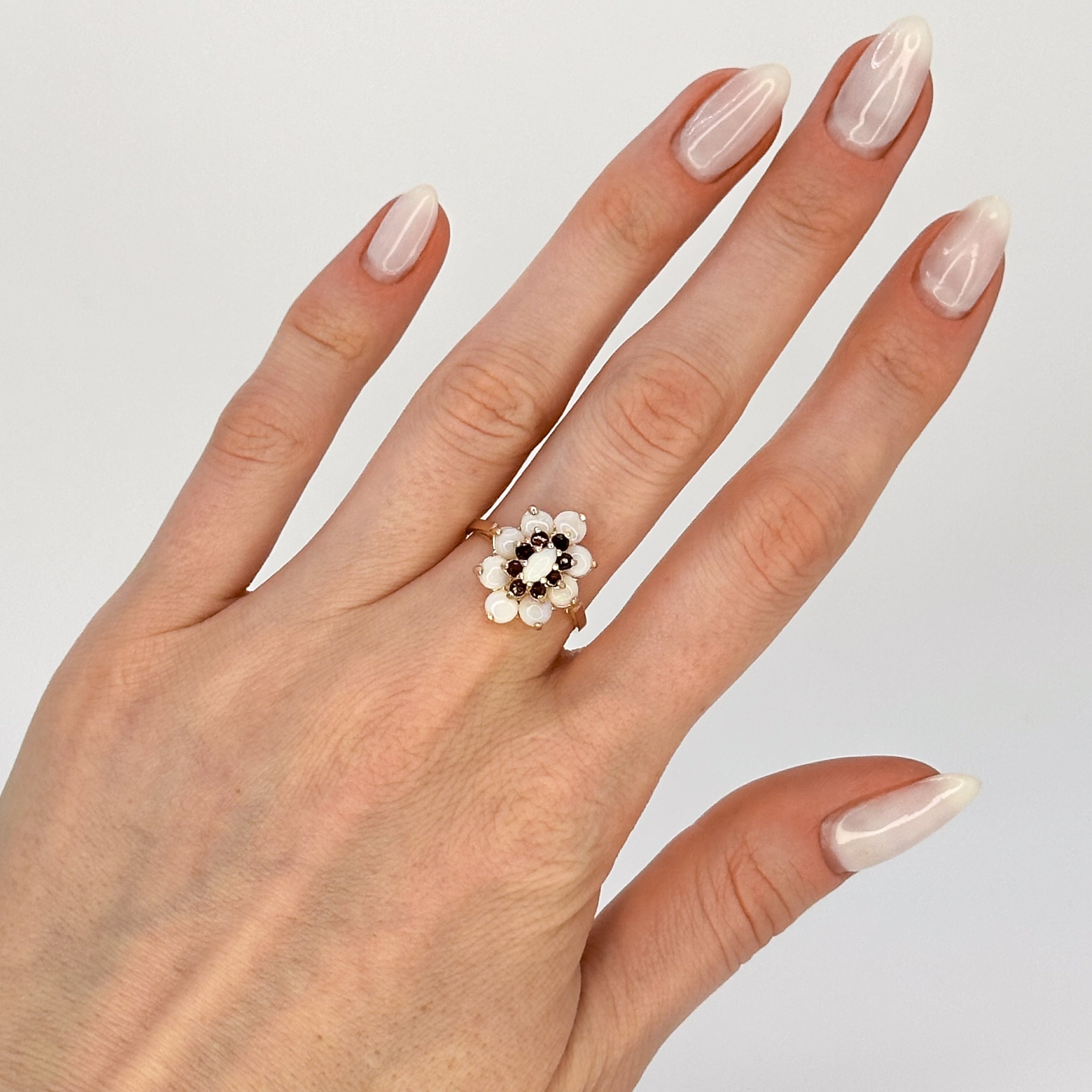 Opal and Garnet Vintage Ring