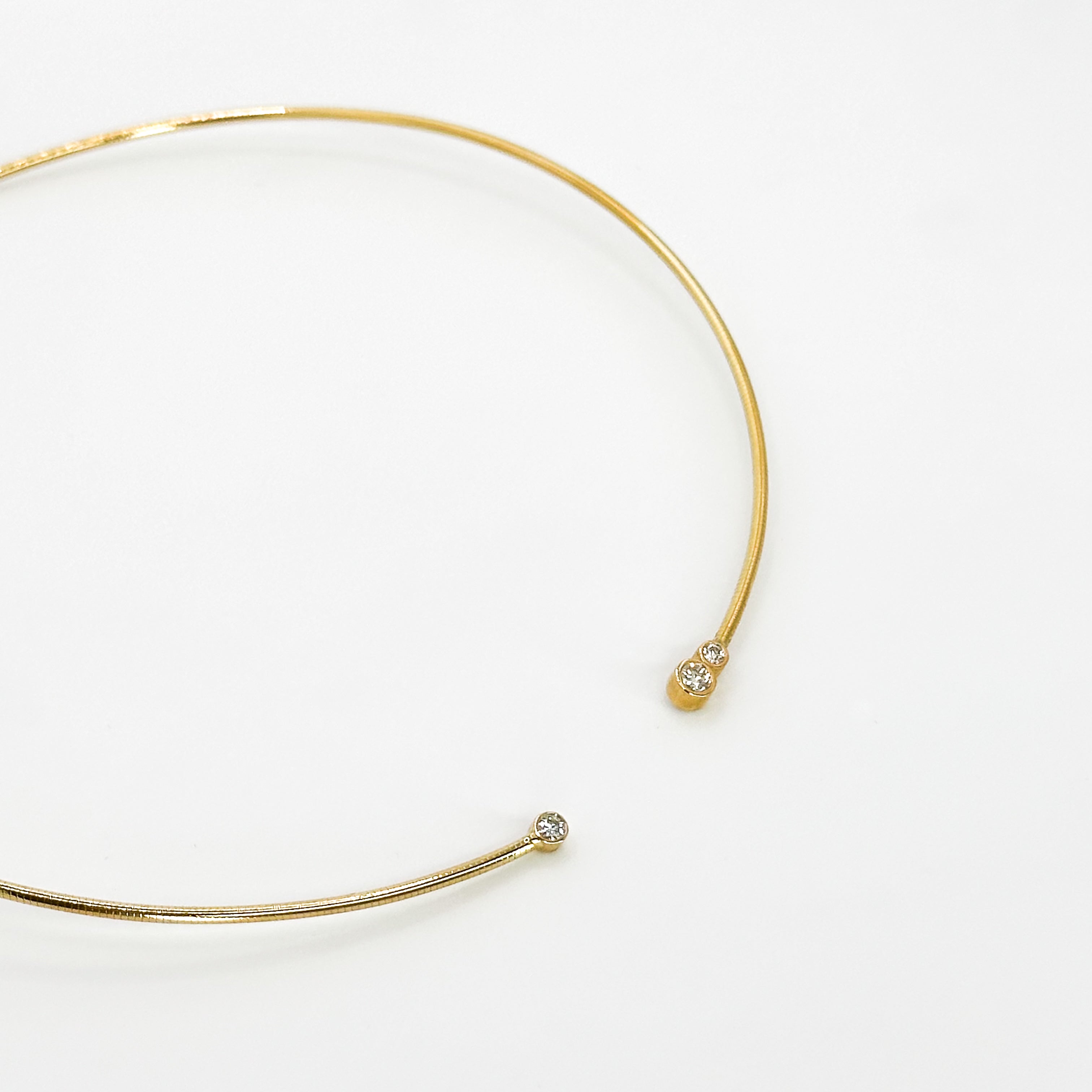 Gold Necklace with Diamonds