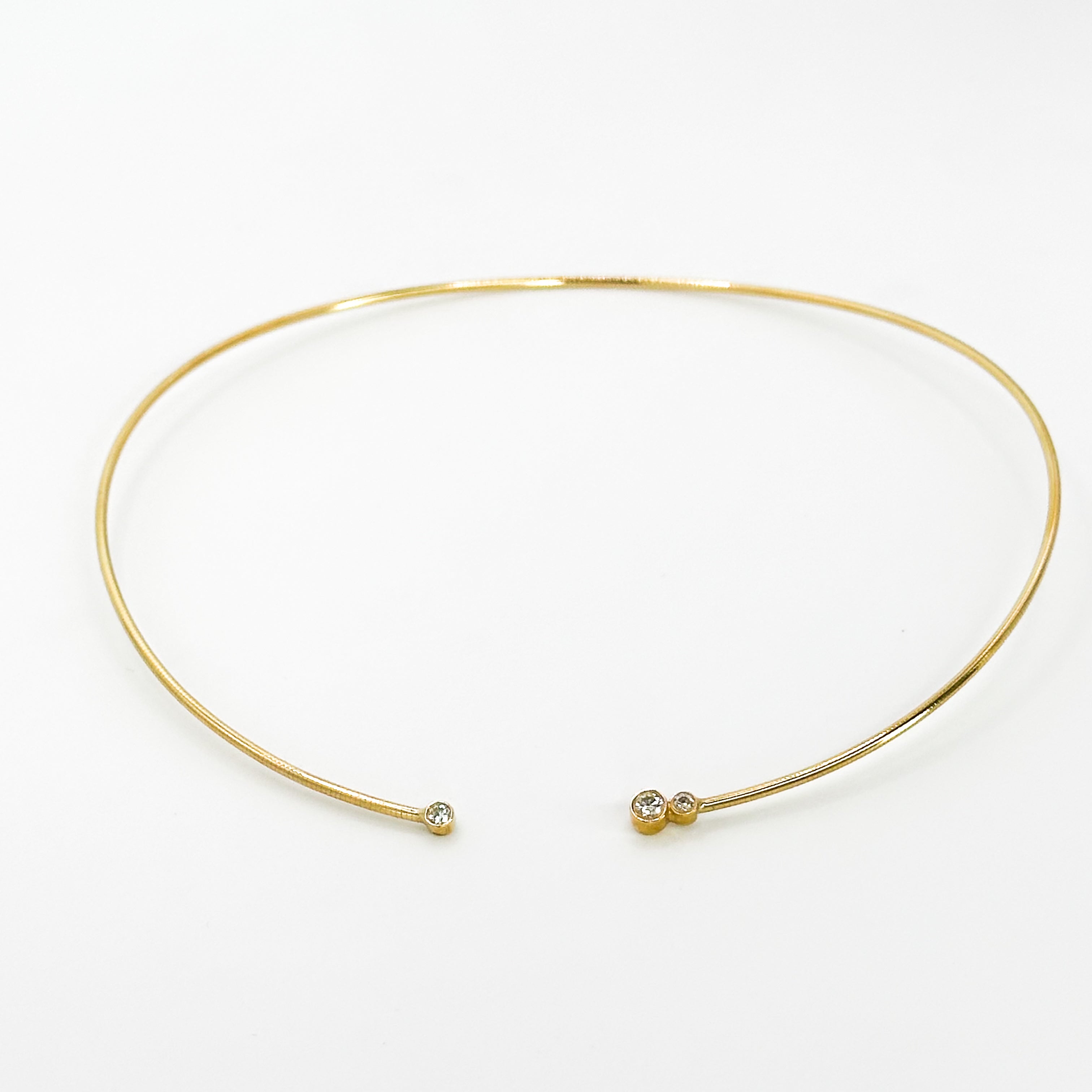 Gold Necklace with Diamonds