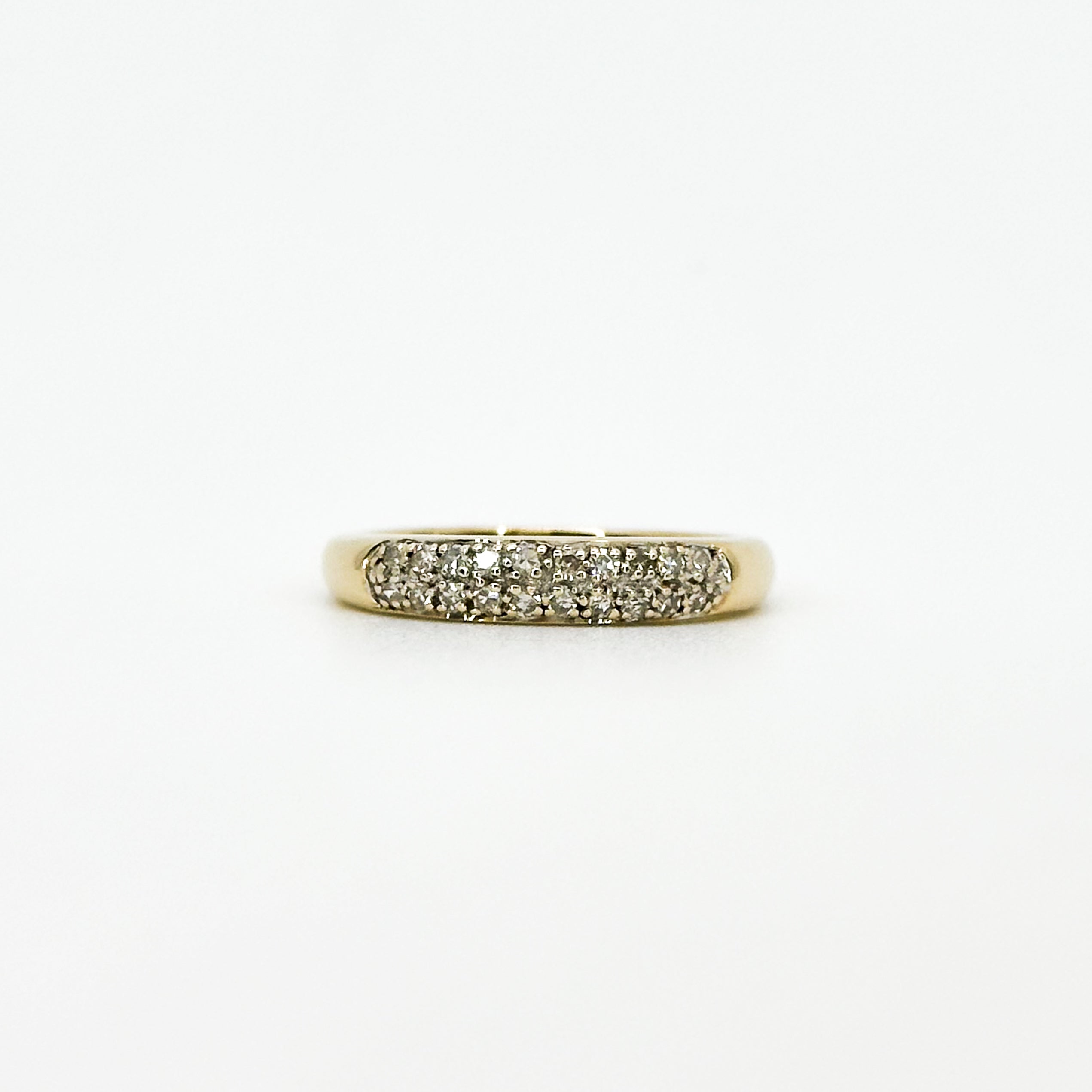 Gold Eternity Ring with Diamonds