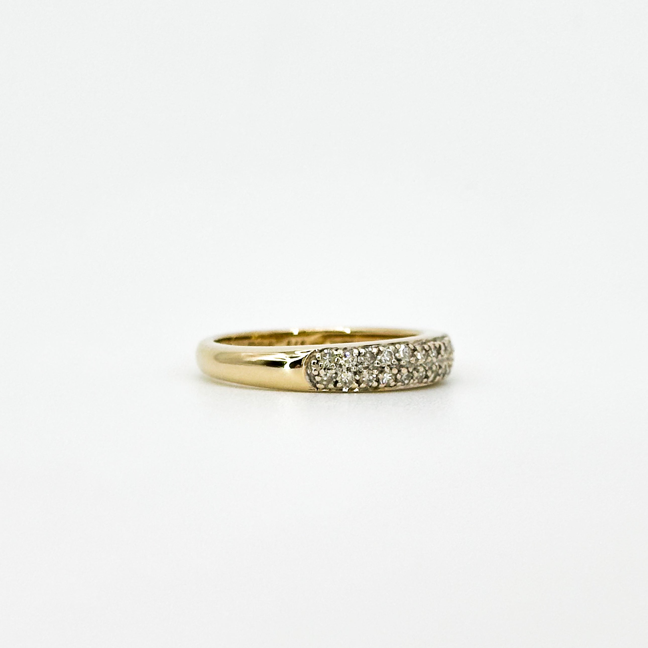 Gold Eternity Ring with Diamonds