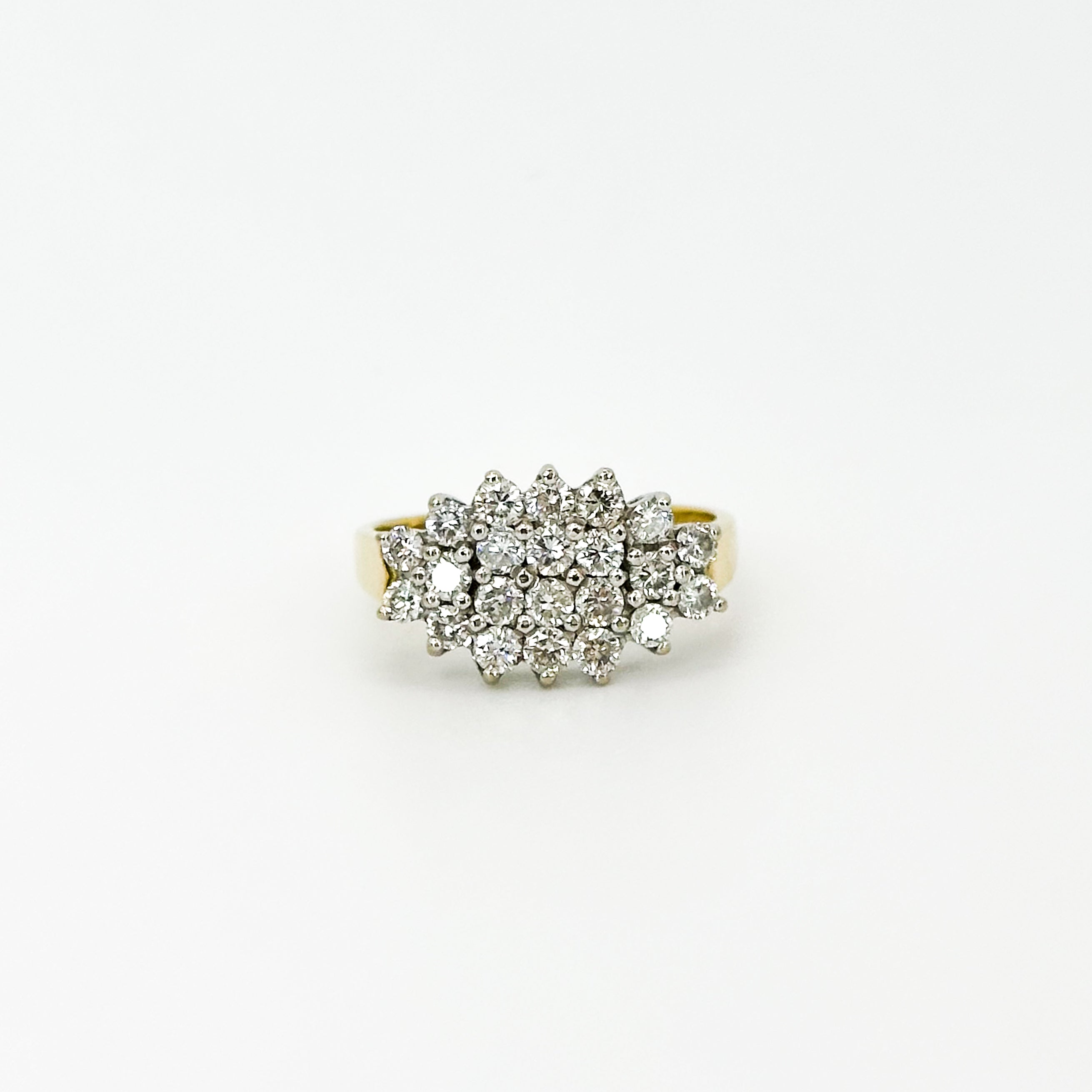 Vintage Cluster Diamond Ring