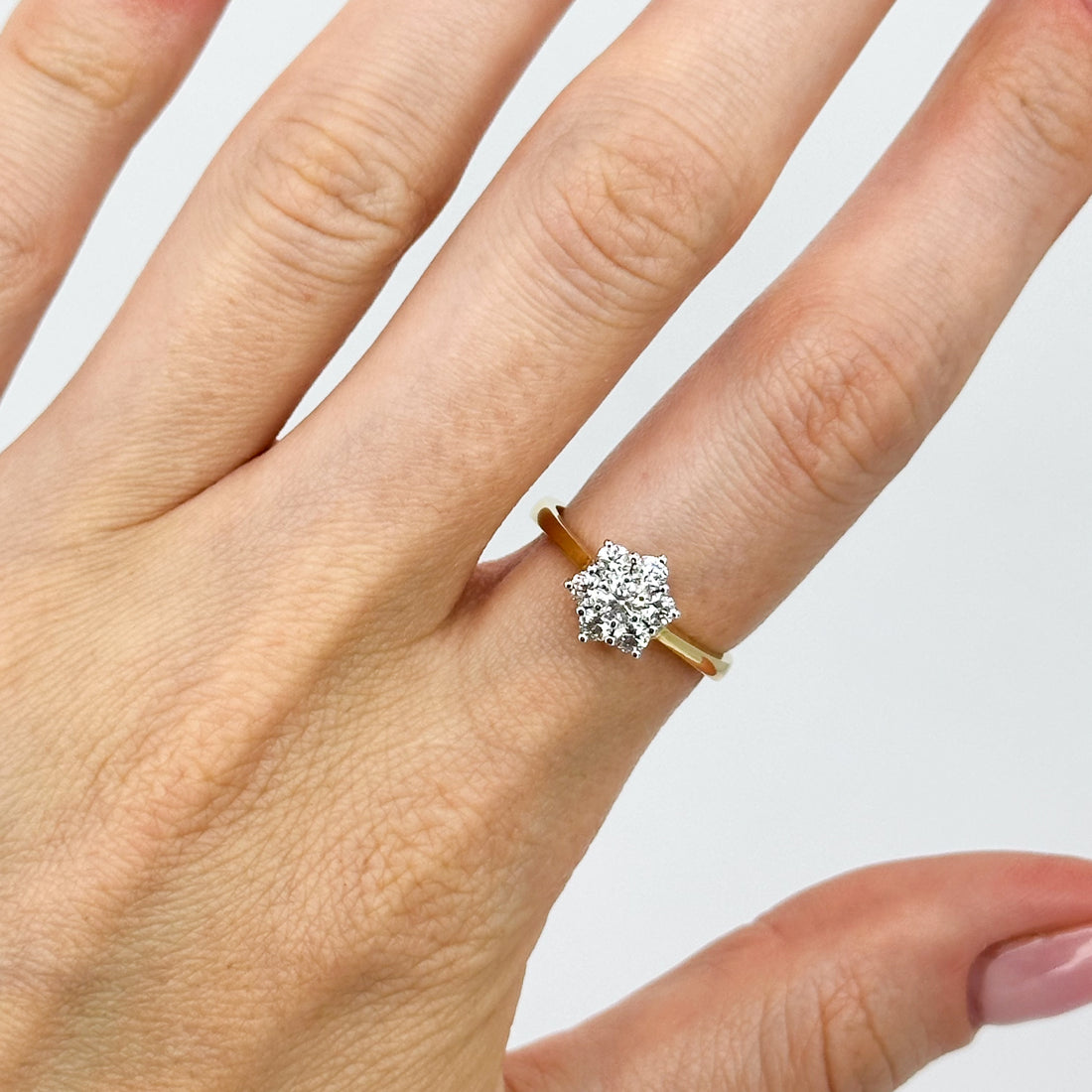 Daisy Cluster Diamond Ring