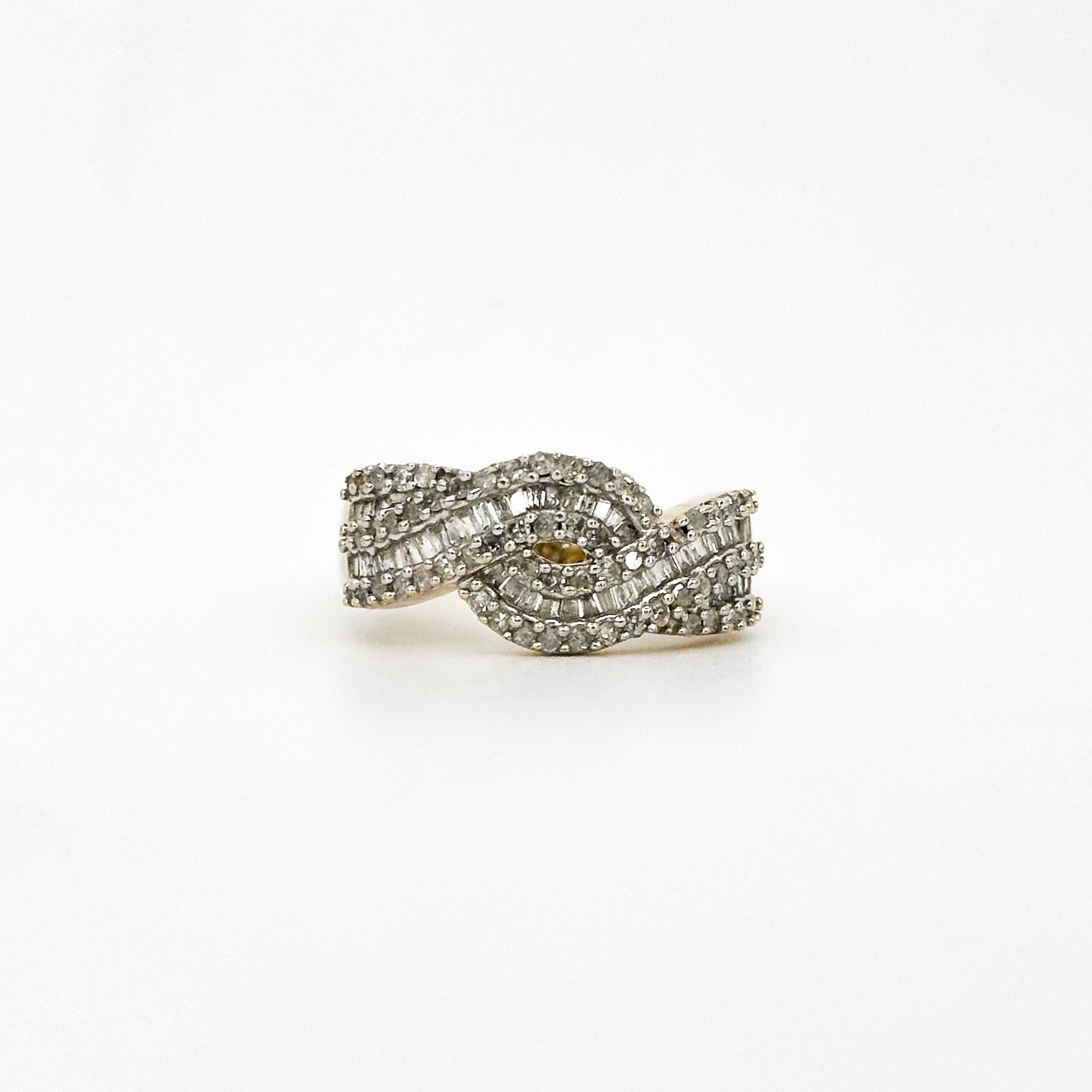 Vintage Diamond Twist Ring