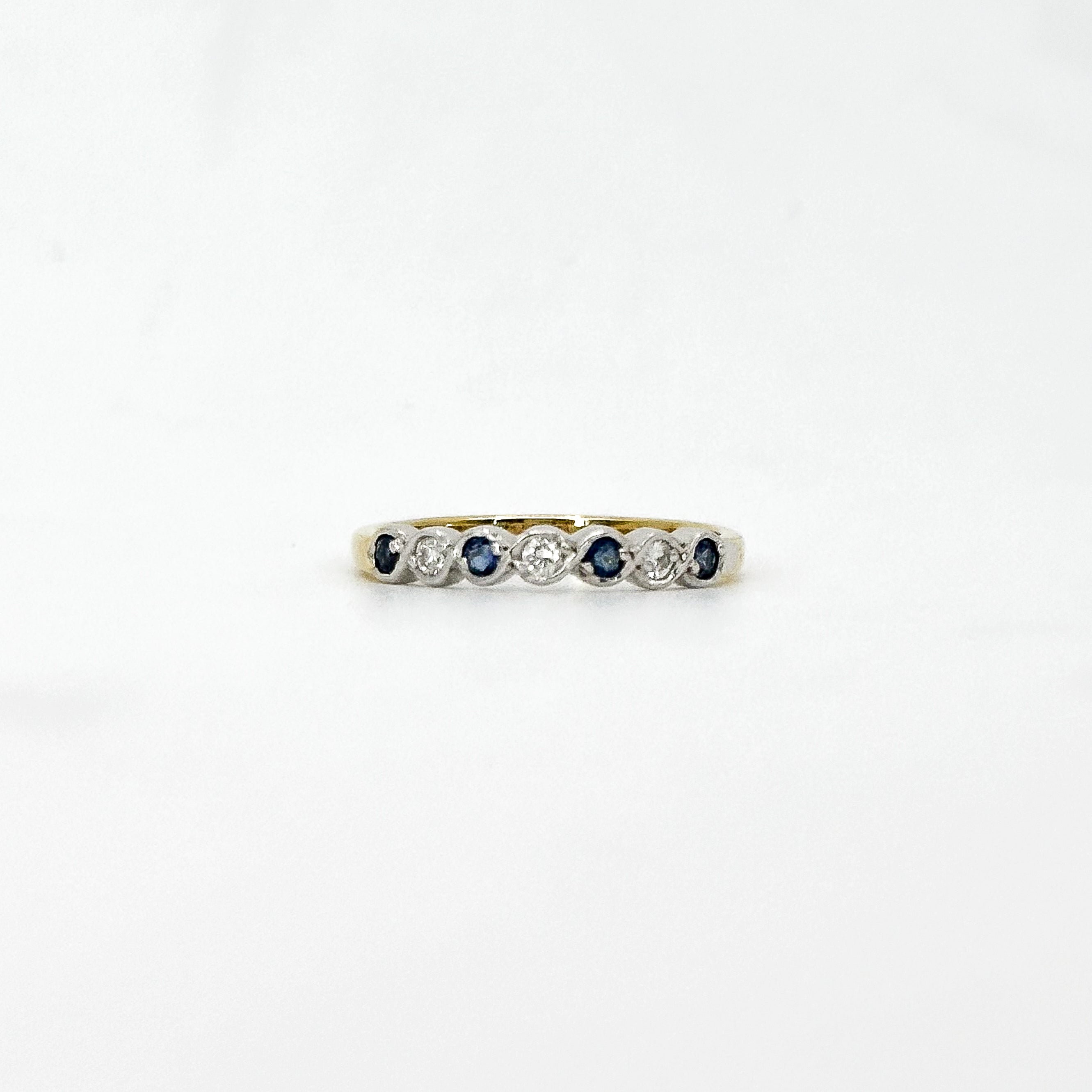 Sapphire and Diamond Eternity Ring