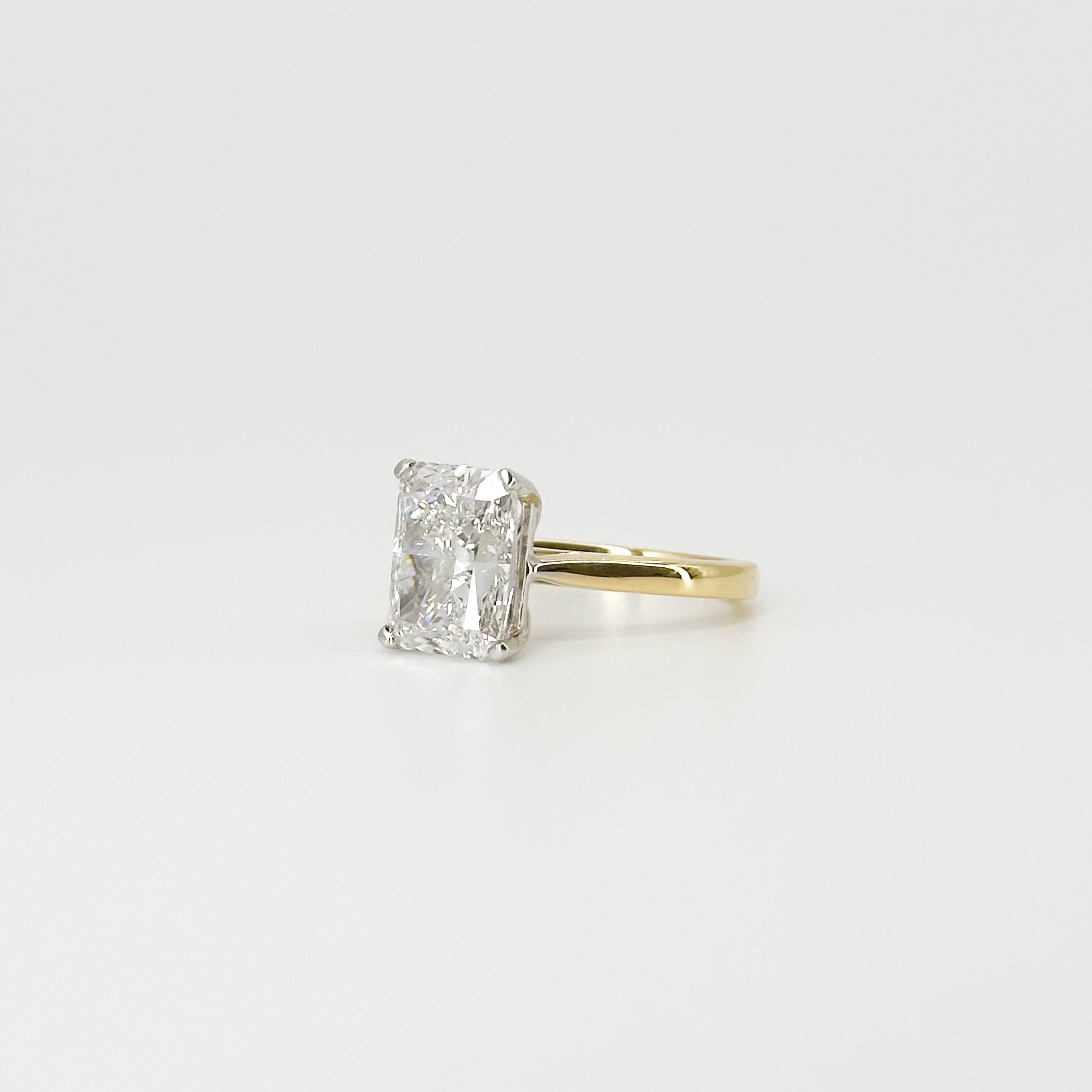 4.03ct Lab-Grown Radiant Cut Diamond Ring