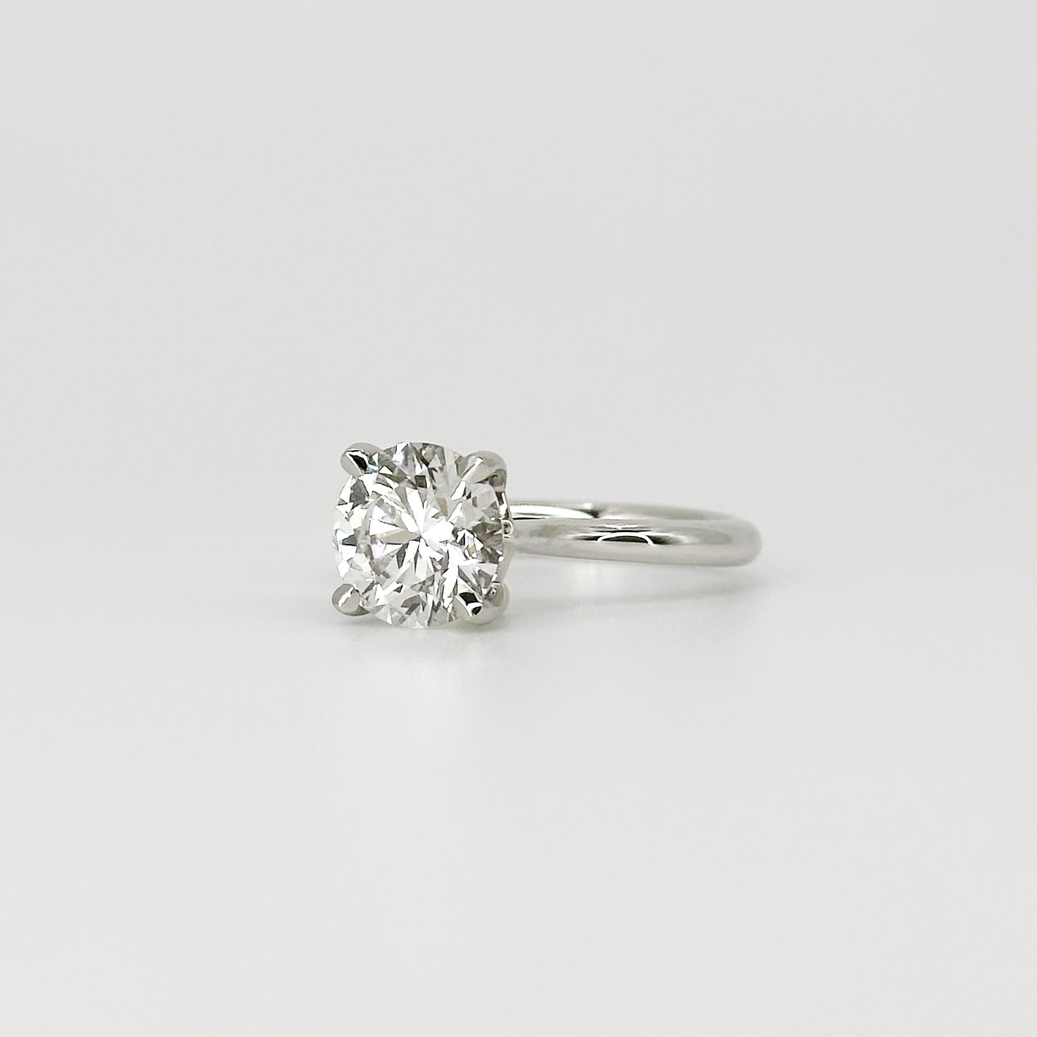 2.42ct Lab-Grown Round Cut Diamond Ring
