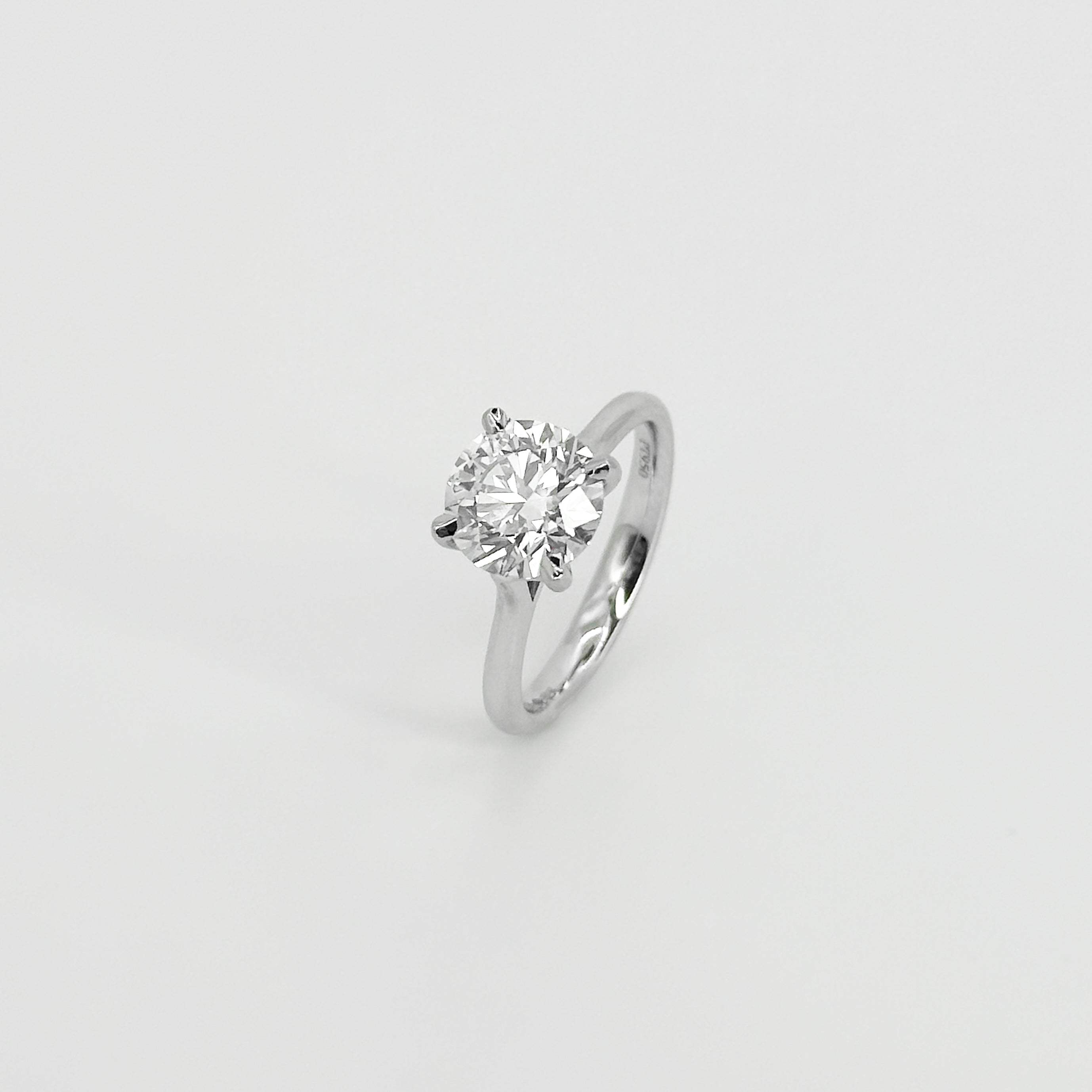 2.42ct Lab-Grown Round Cut Diamond Ring