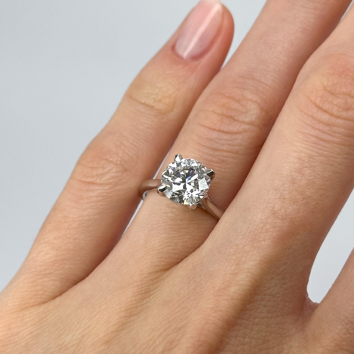 2.42ct Lab-Grown Round Cut Diamond Ring