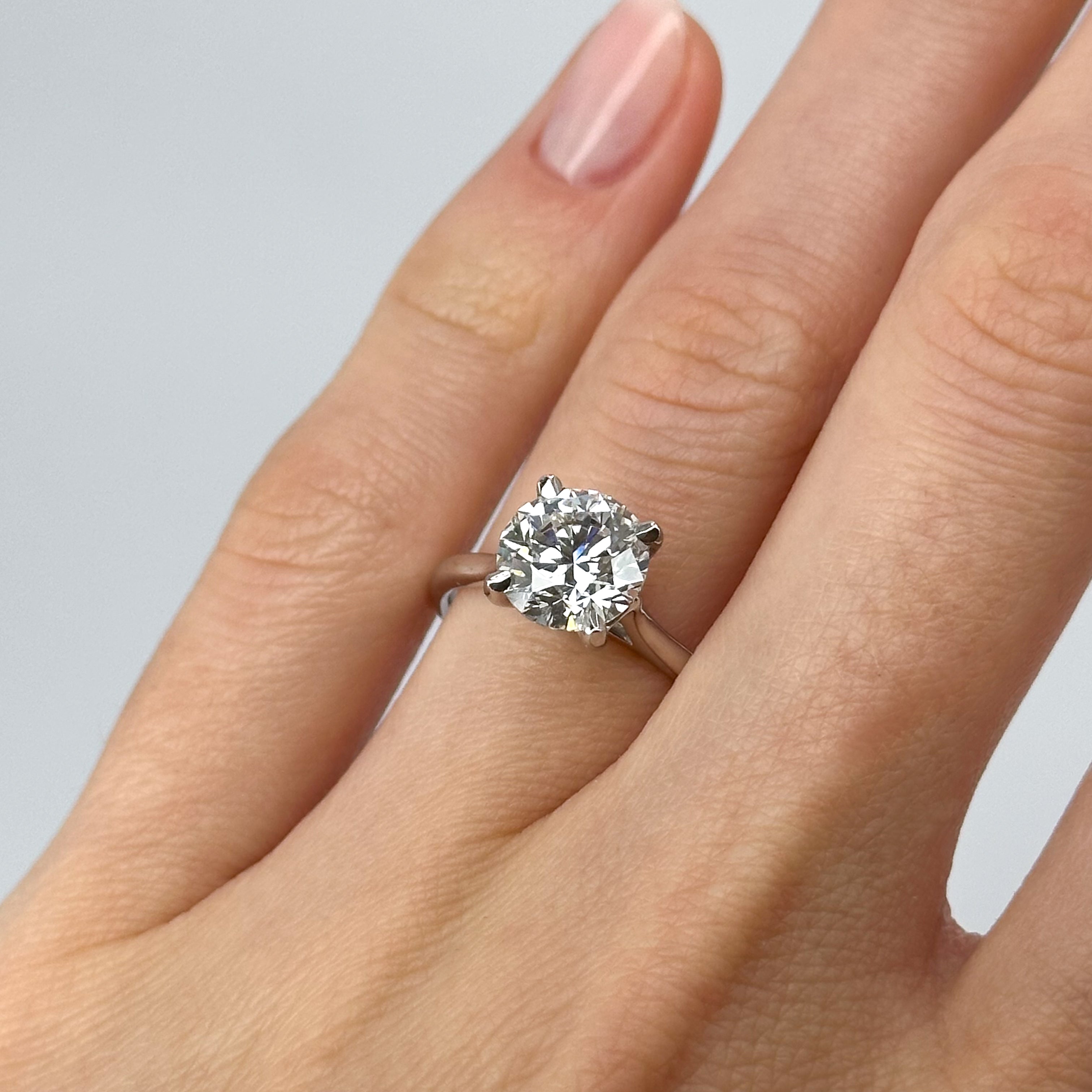 2.42ct Lab-Grown Round Cut Diamond Ring