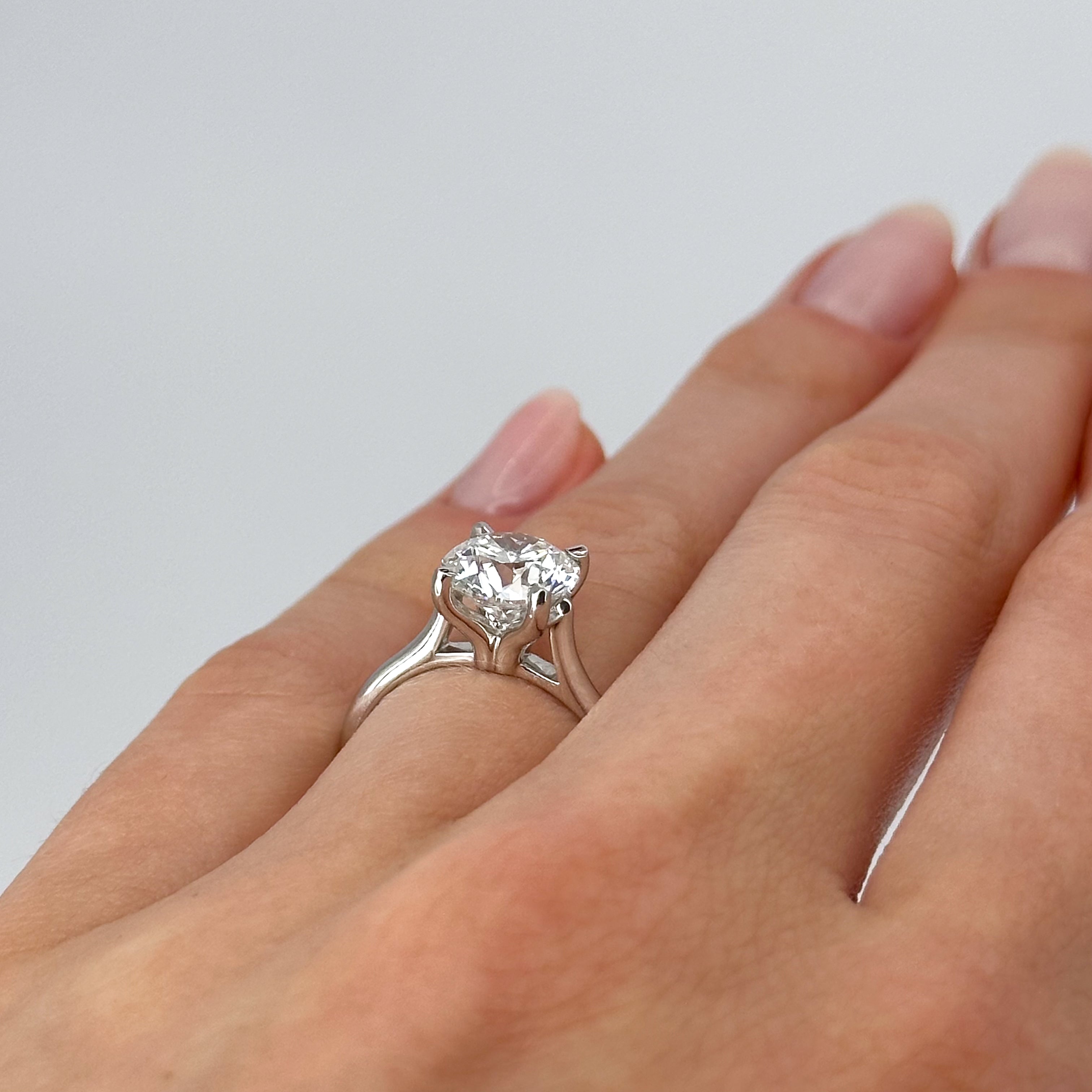 2.42ct Lab-Grown Round Cut Diamond Ring