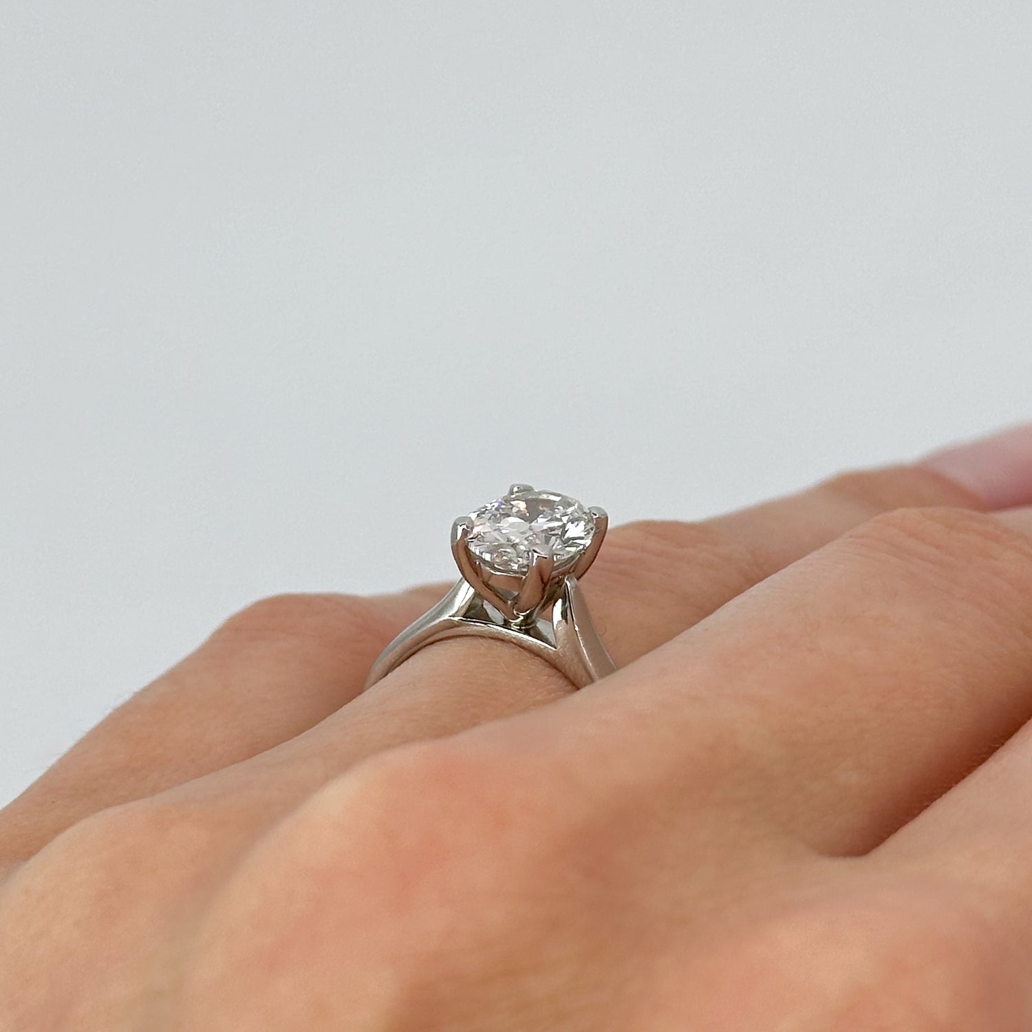 2.00ct Lab-Grown Oval Shape Diamond Ring