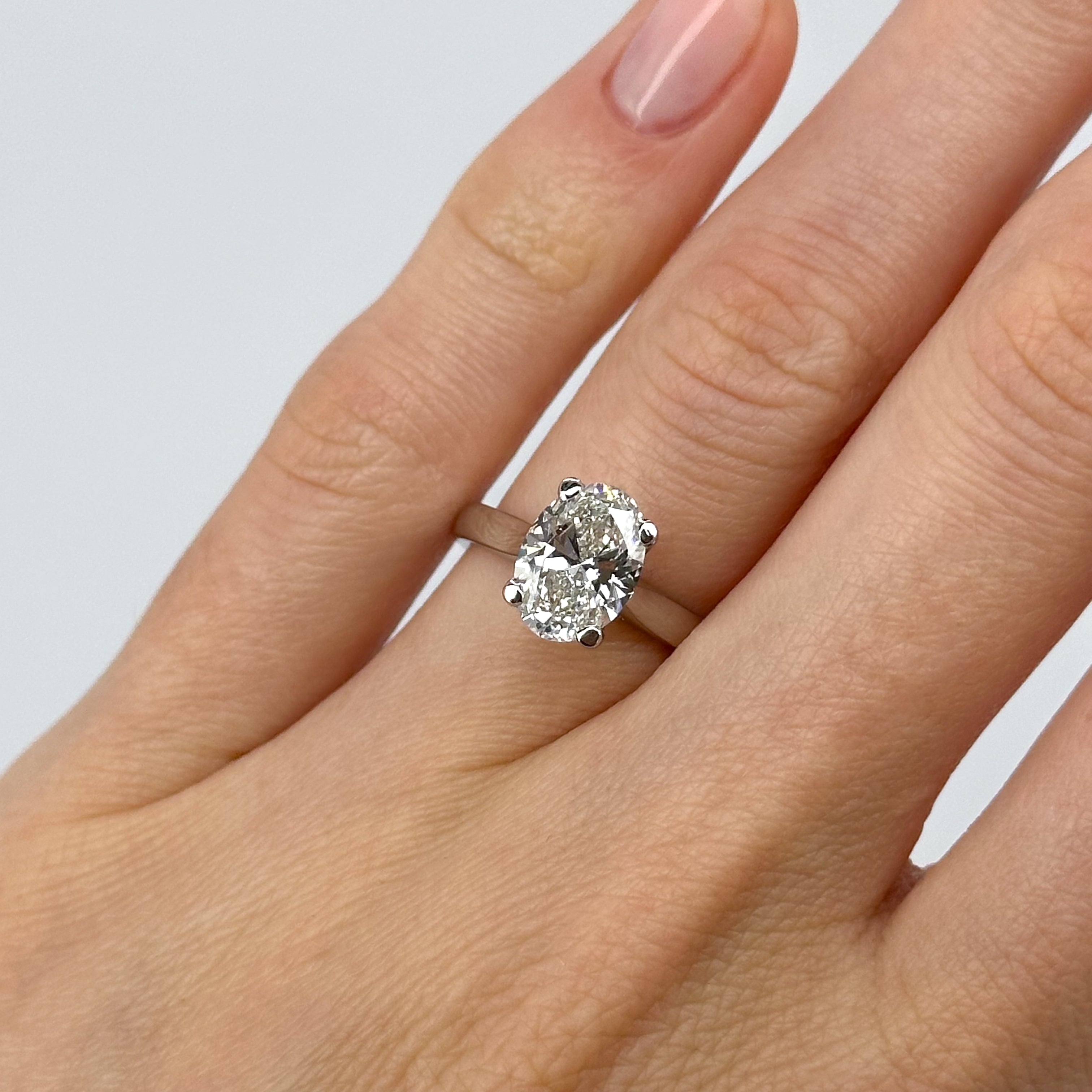 2.00ct Lab-Grown Oval Shape Diamond Ring