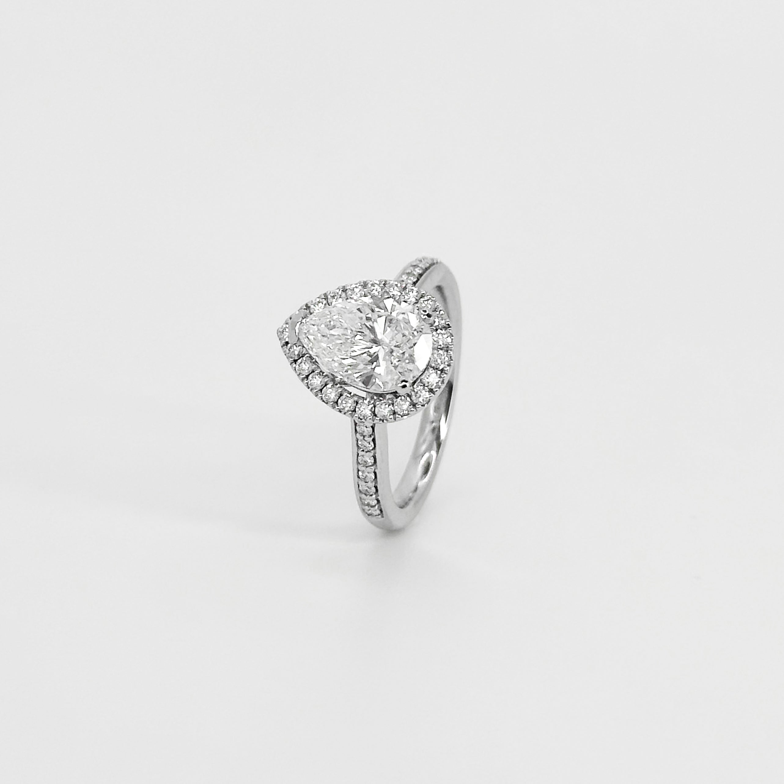 1.50ct Lab-Grown Pear Shape Diamond Ring