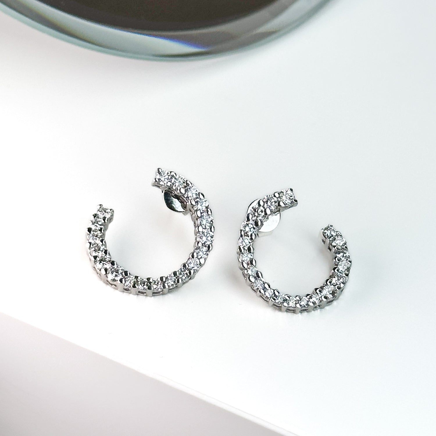 Diamond Hoop Earrings