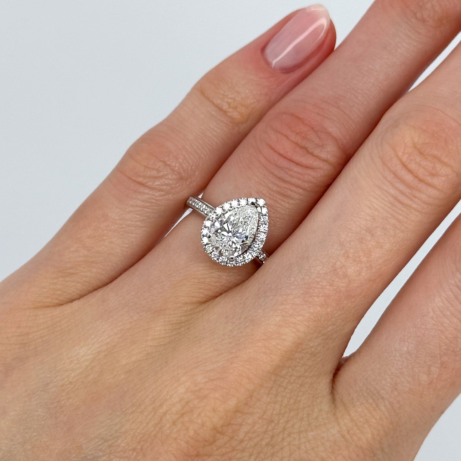 1.50ct Lab-Grown Pear Shape Diamond Ring