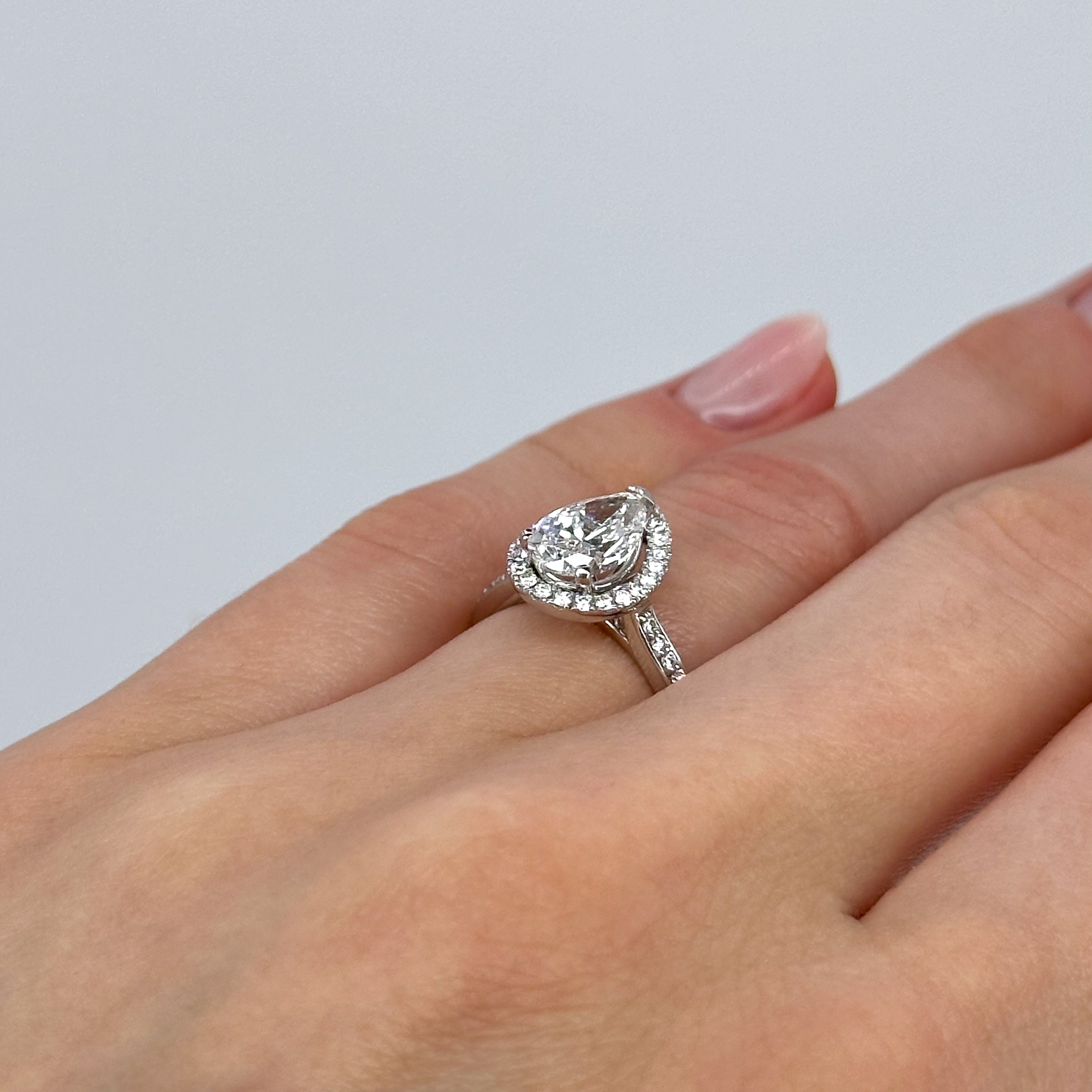 1.50ct Lab-Grown Pear Shape Diamond Ring