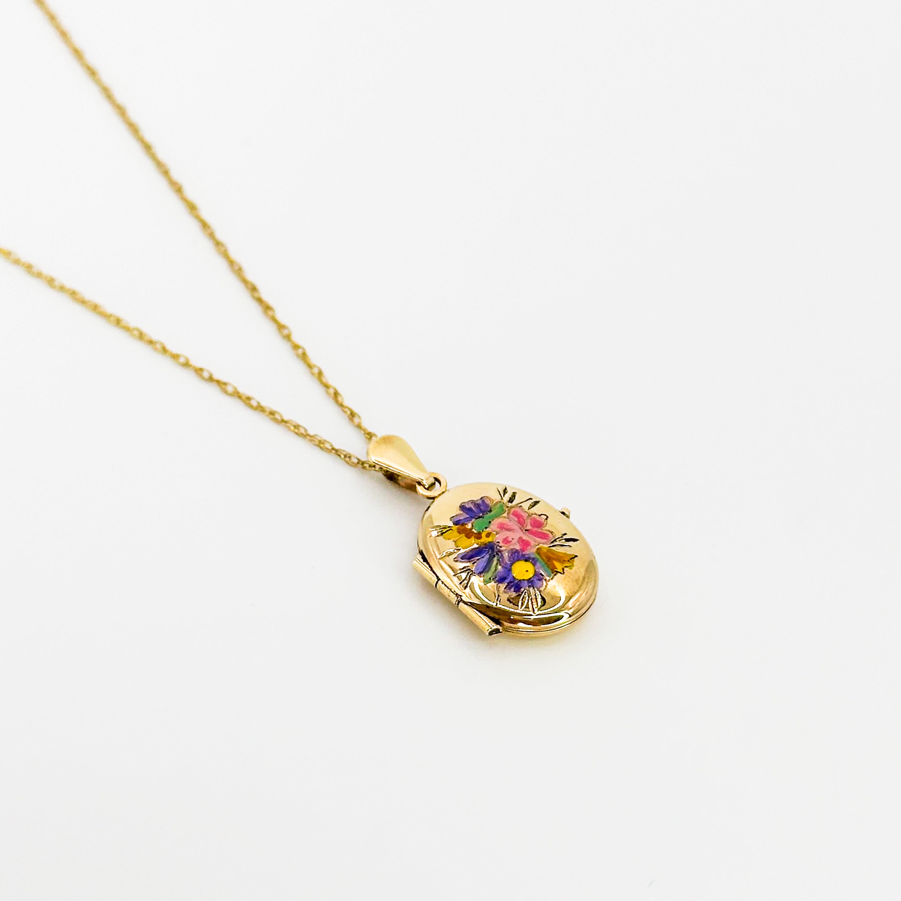 Vintage Locket with Flowers