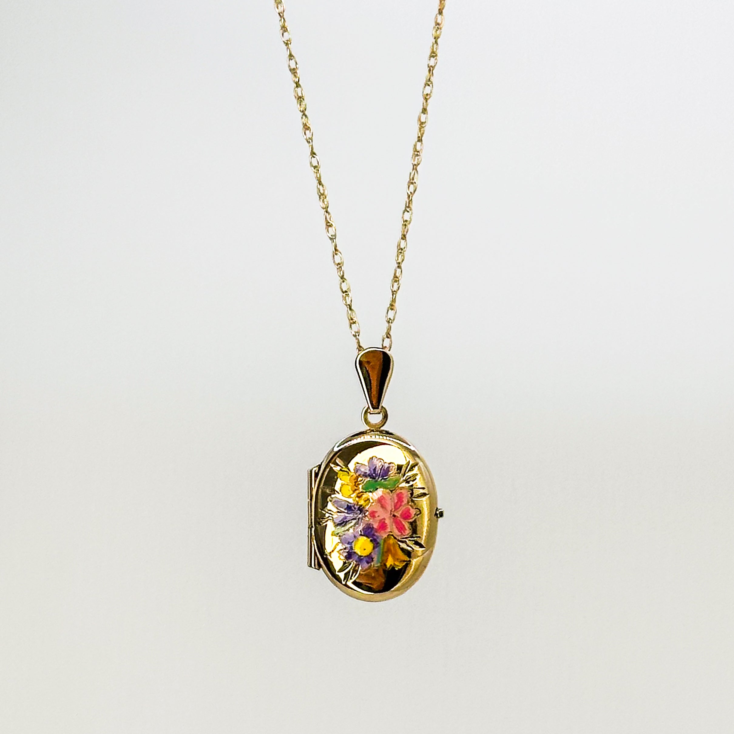 Vintage Locket with Flowers