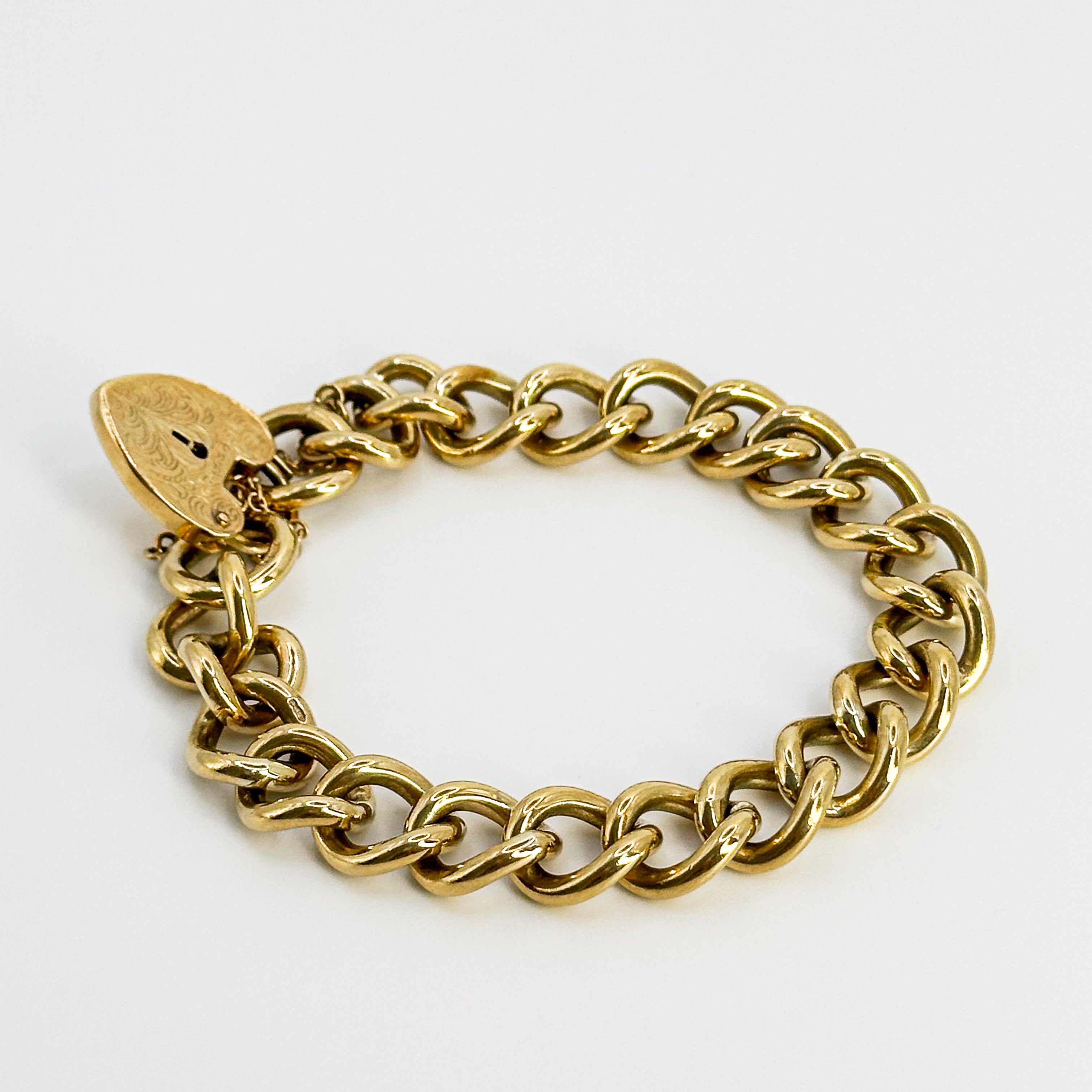 Vintage Bracelet with Heart Clasp