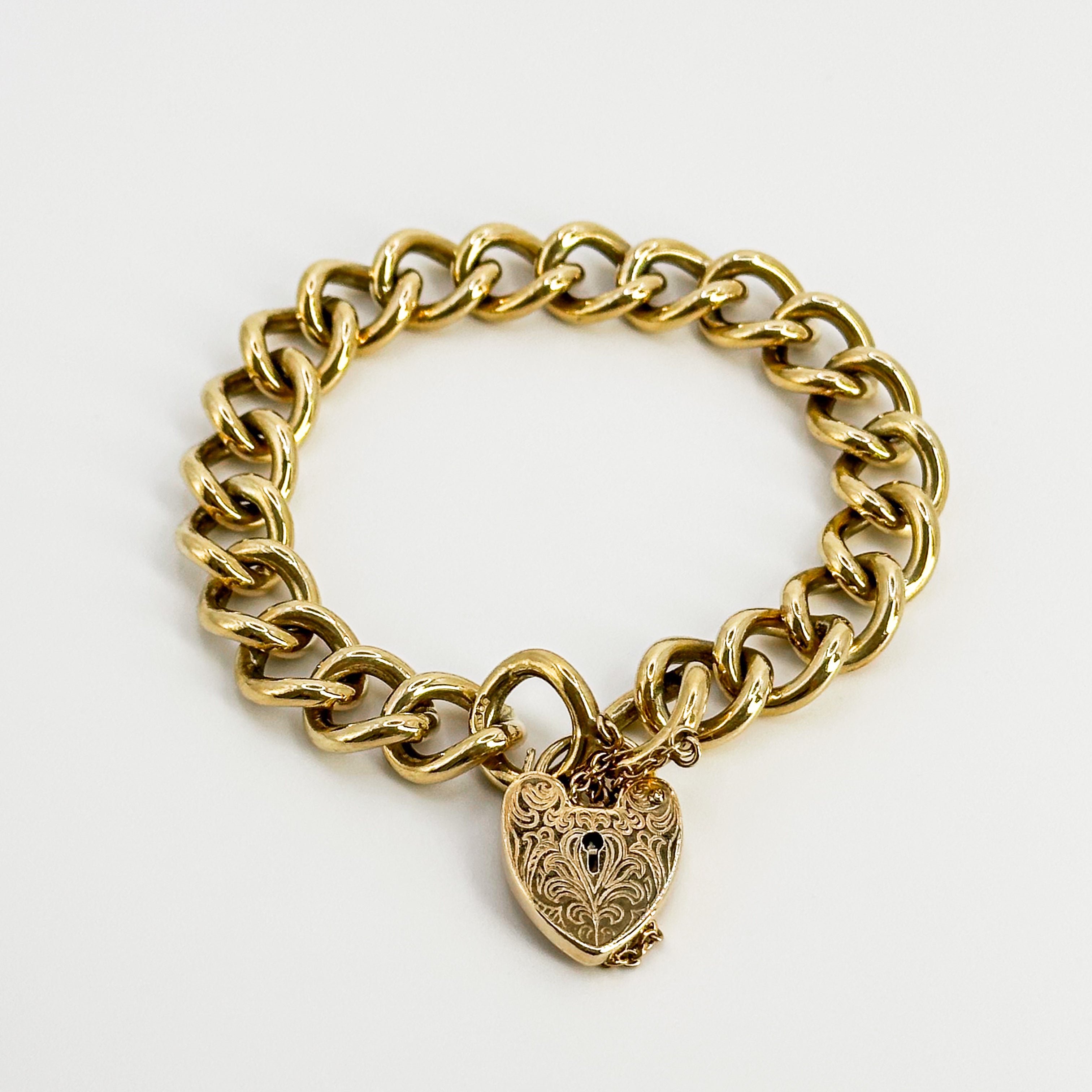 Vintage Bracelet with Heart Clasp