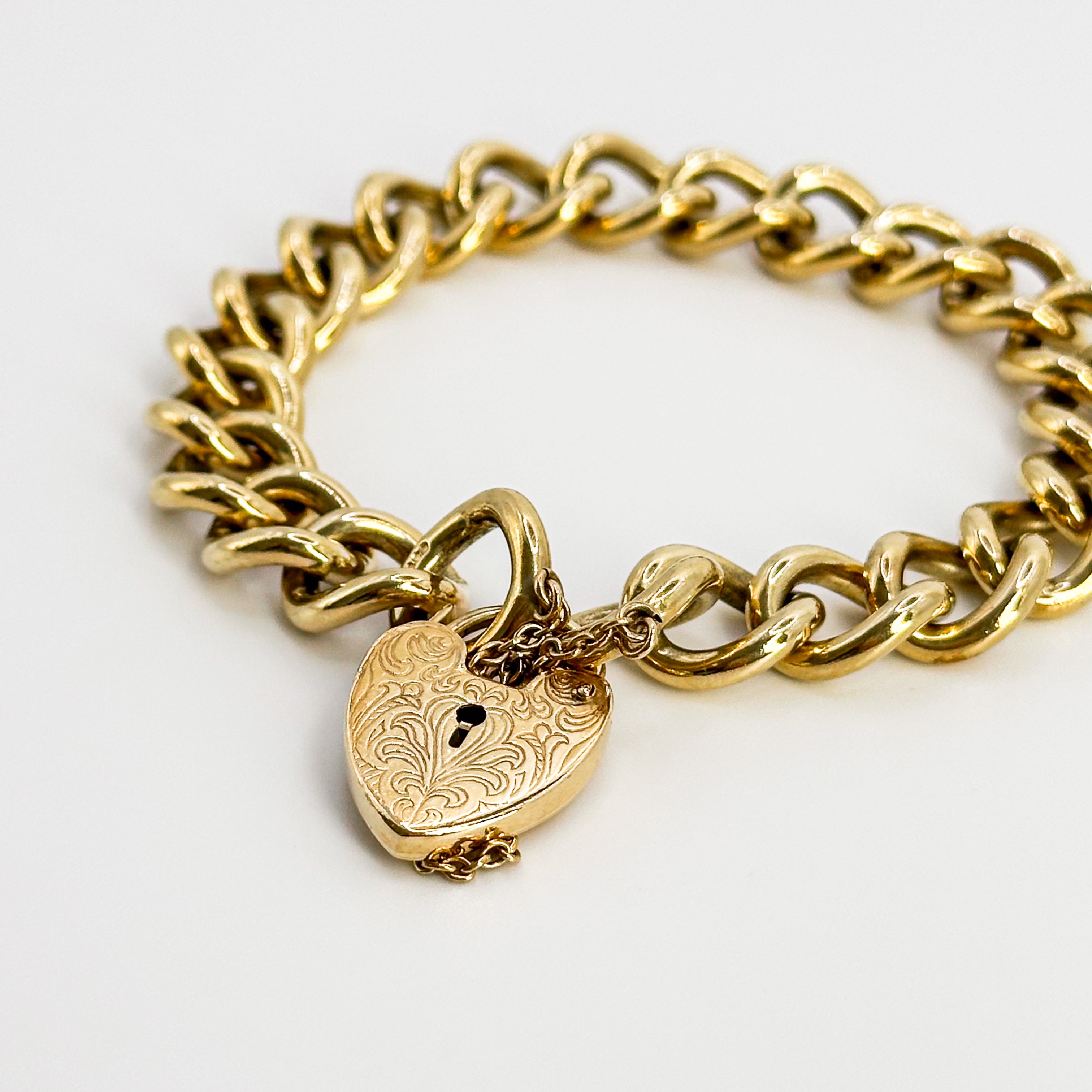 Vintage Bracelet with Heart Clasp