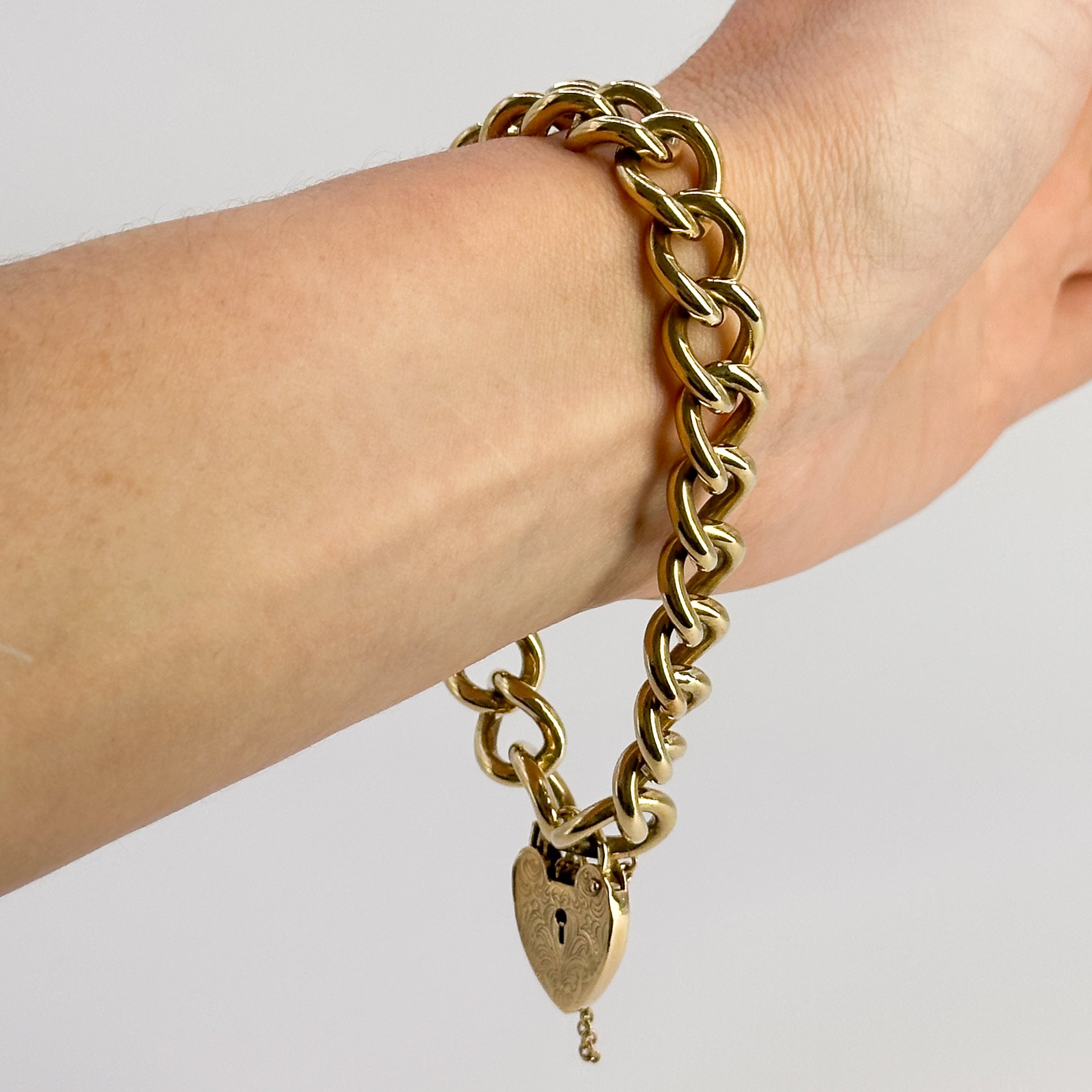 Vintage Bracelet with Heart Clasp