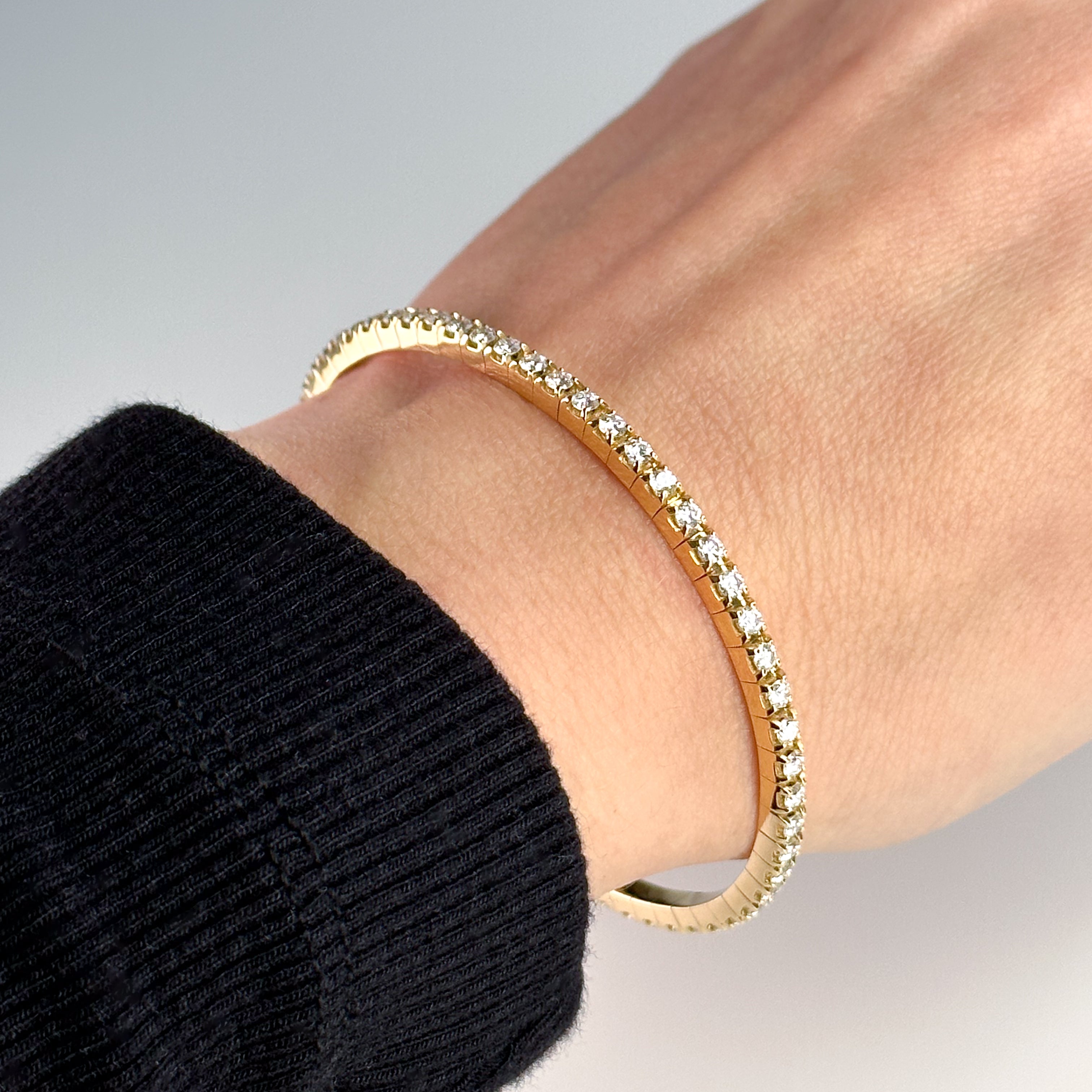 Gold Tennis Bracelet with 3.00ct of Diamonds