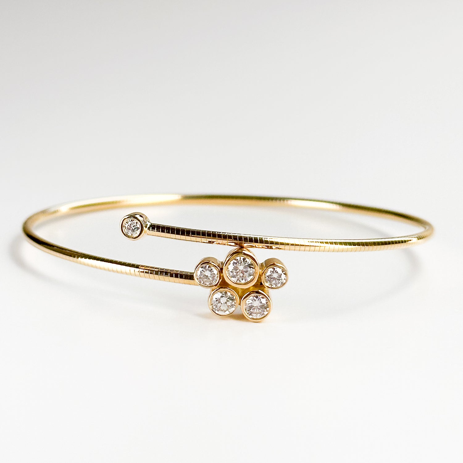 Diamond Drop Gold Bracelet