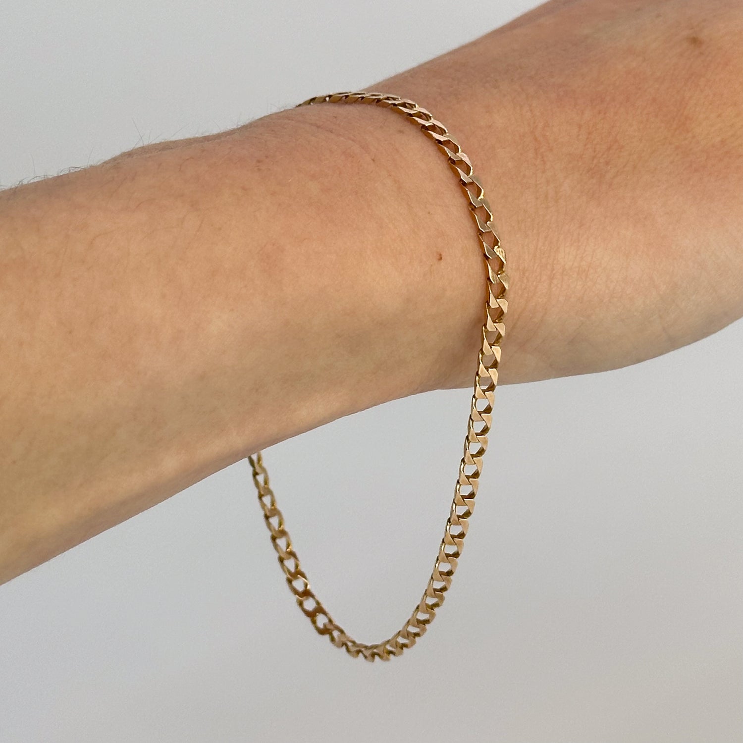 Cuban Chain Vintage Gold Bracelet