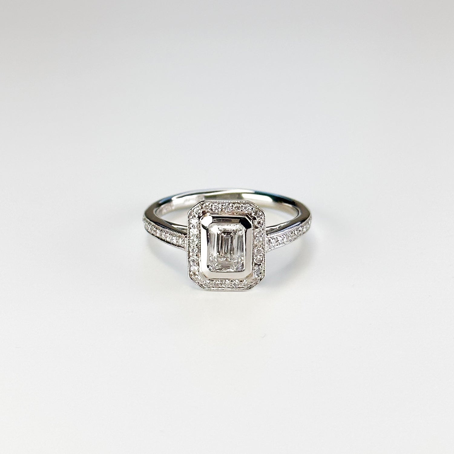 0.62ct Emerald Cut Diamond Ring