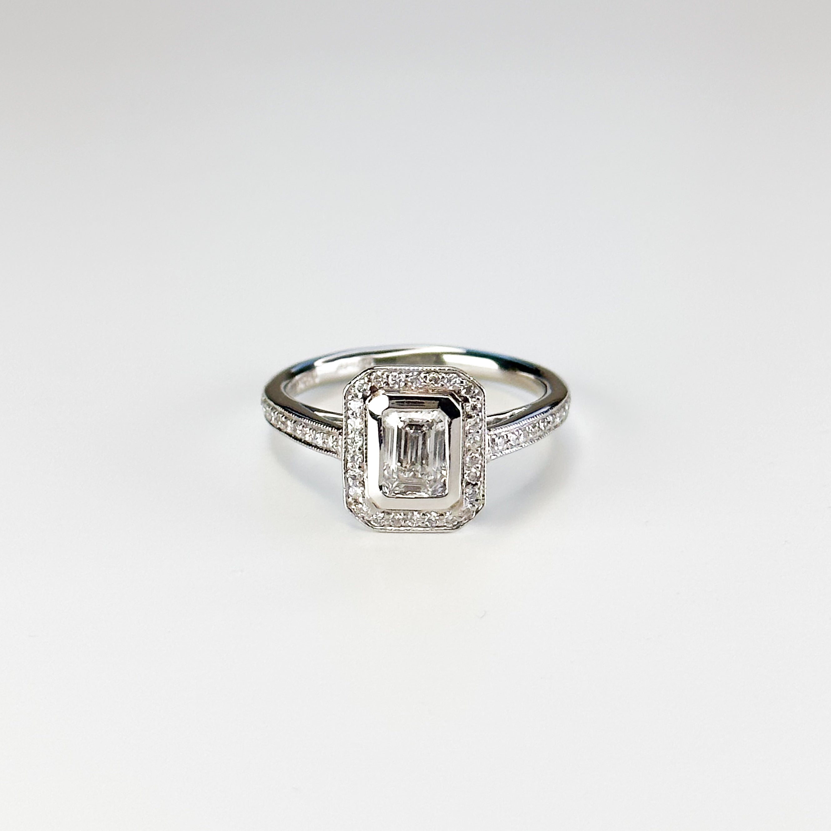 0.62ct Emerald Cut Diamond Ring