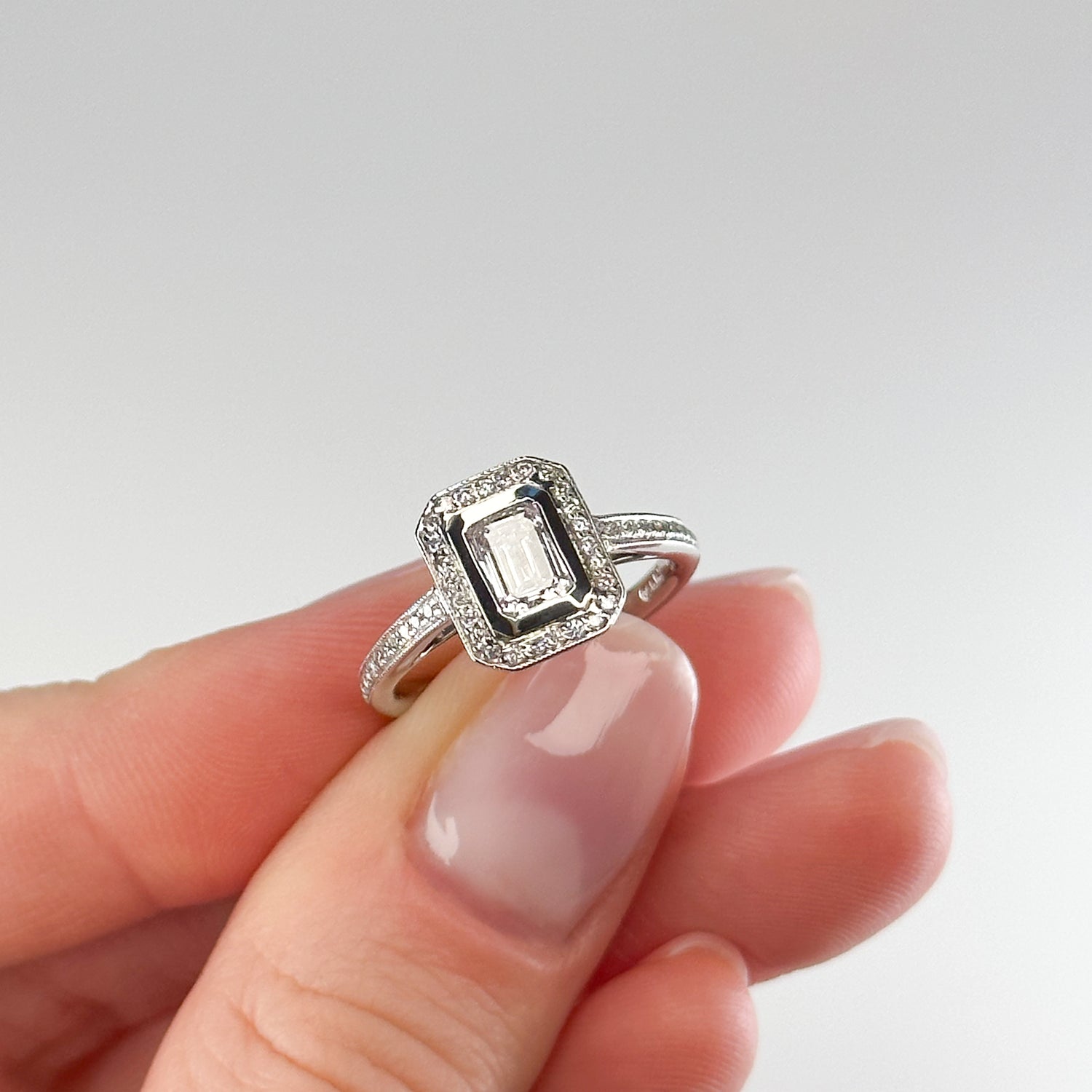 0.62ct Emerald Cut Diamond Ring