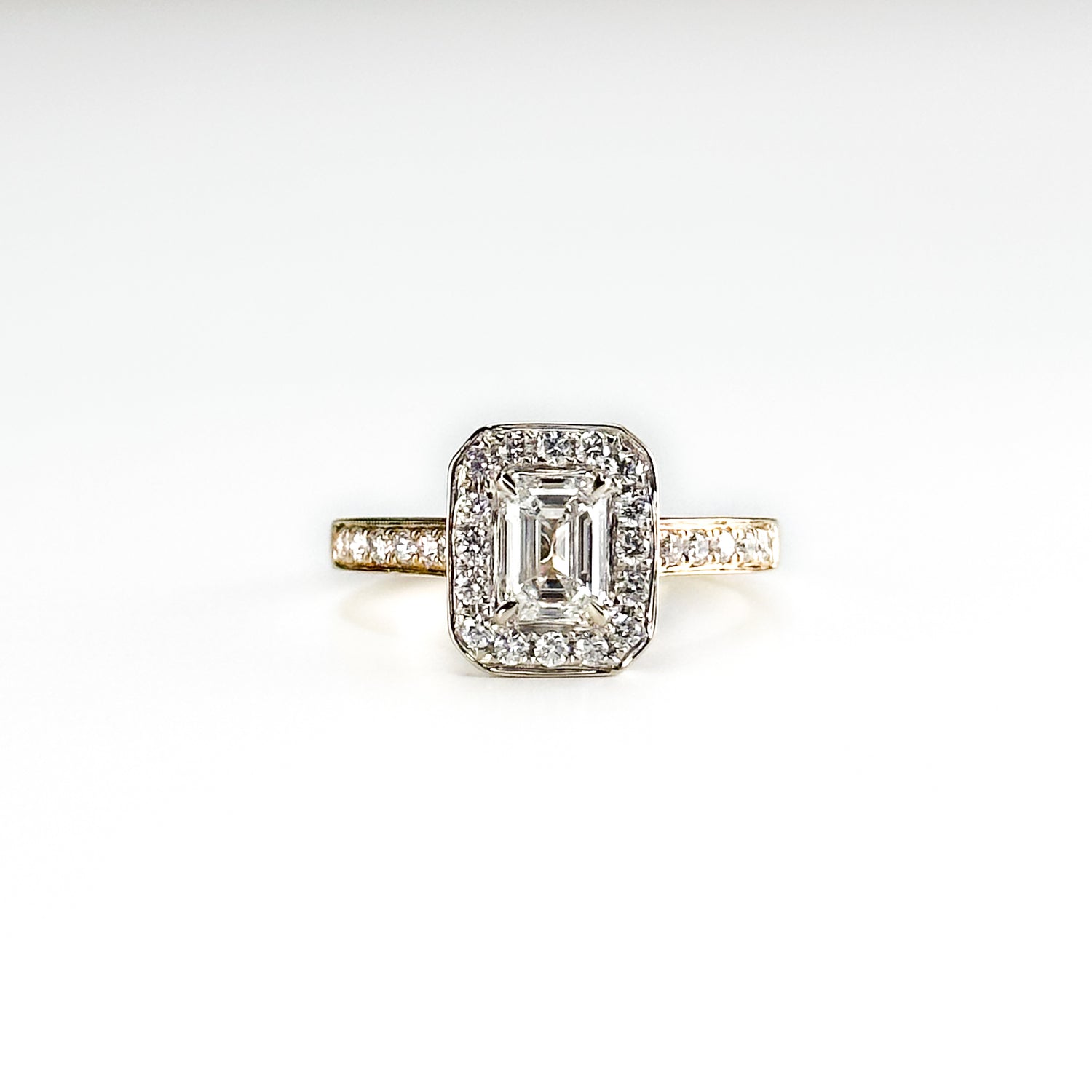 0.90ct Emerald Cut Diamond Ring