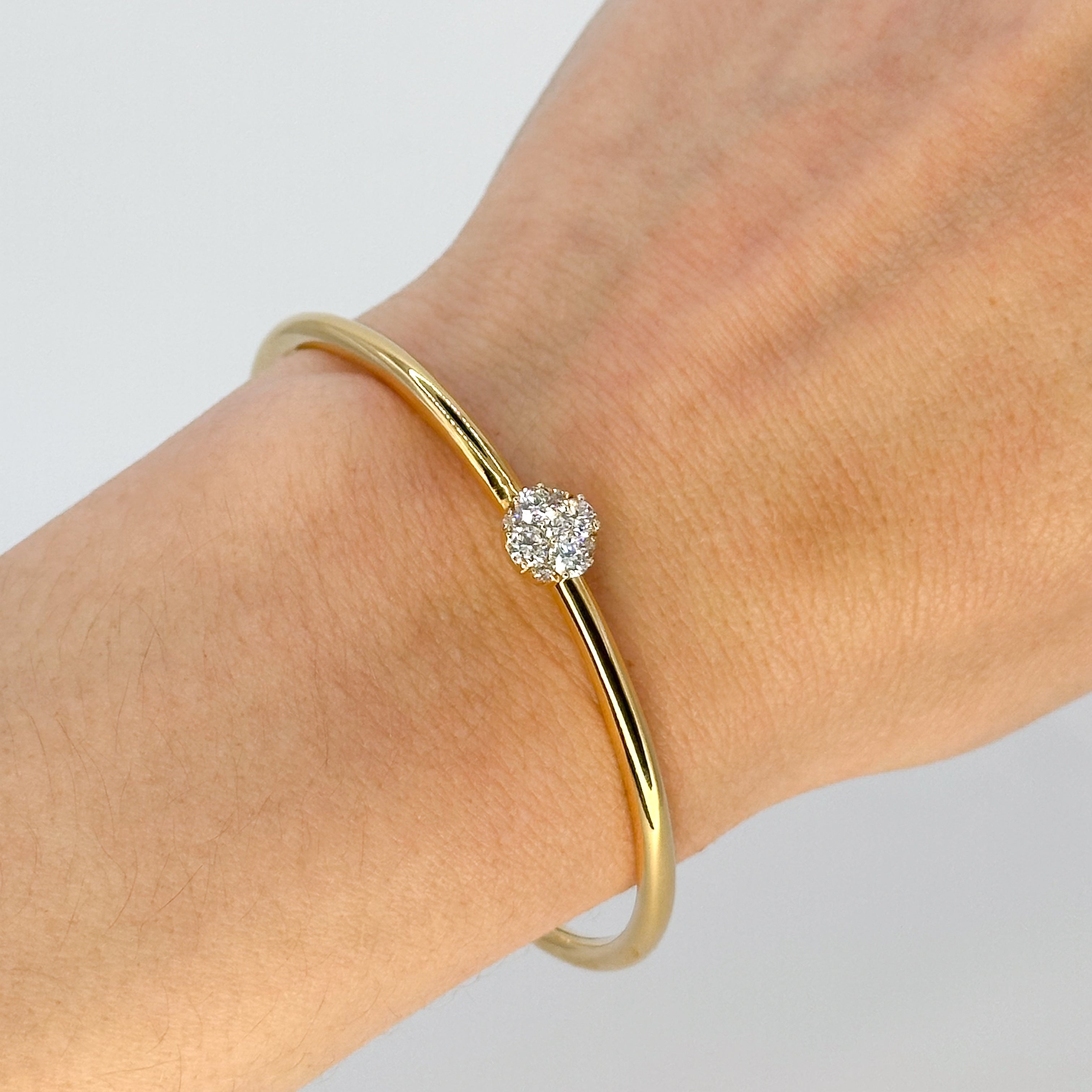 Yellow Gold Bracelet with Diamonds
