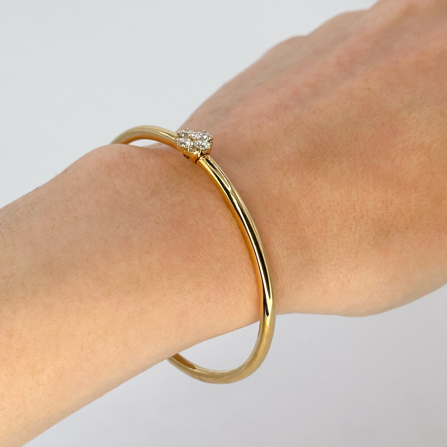 Yellow Gold Bracelet with Diamonds